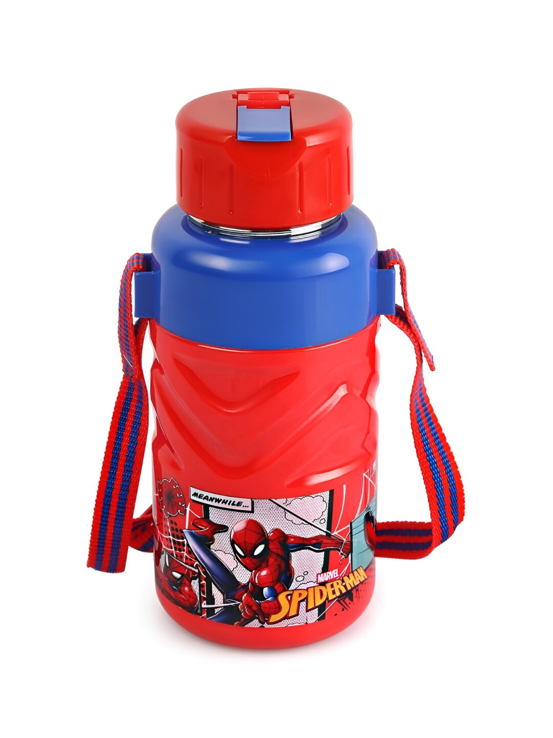 Cello Puro Steel- X Debby Red Cartoon Characters Cold Insulated Water Bottle 600 ml