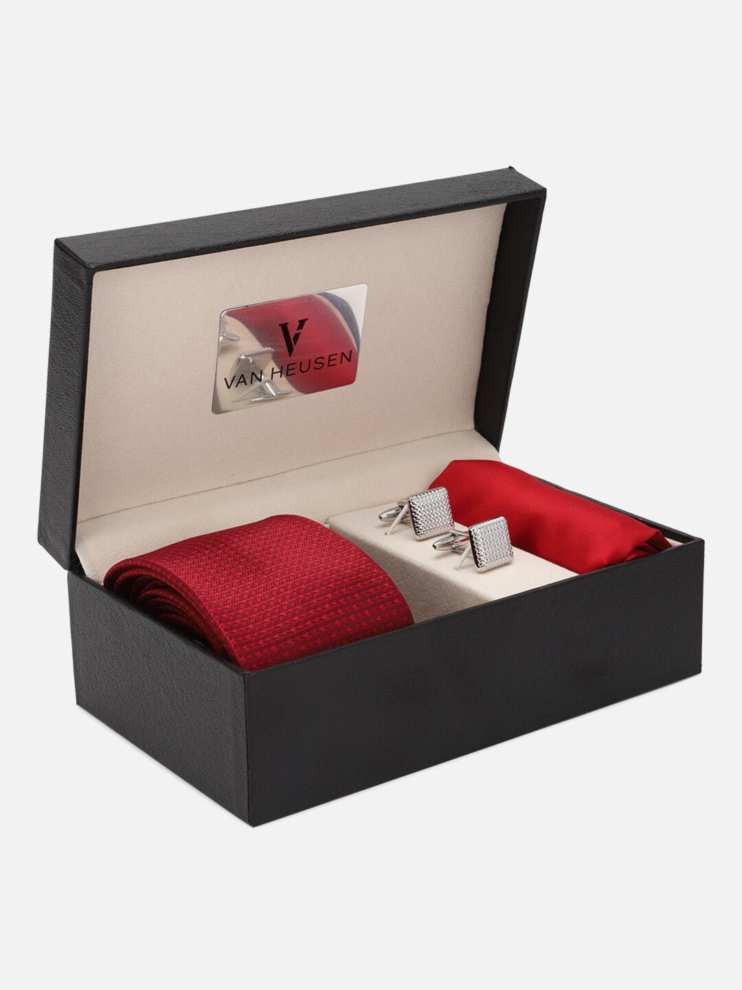 Van Heusen Men Tie Pocket Square & Cufflink Gift Set-picture-14