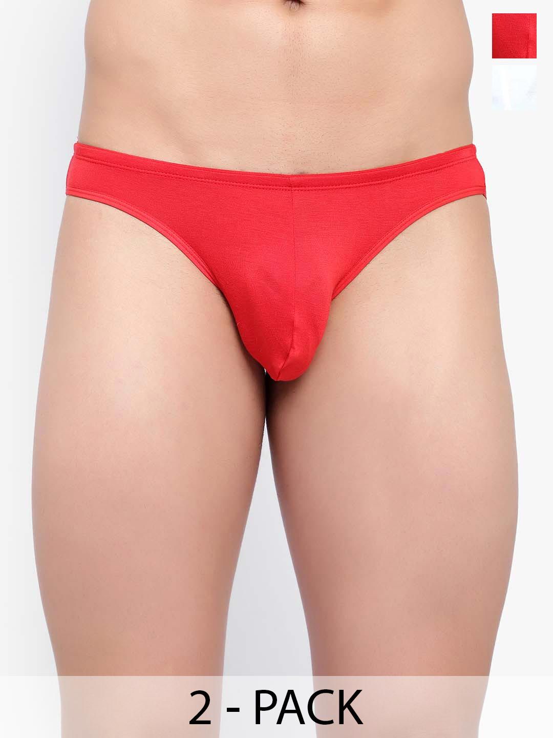 Bruchi CLUB Men Pack Of 2 Low-Rise Anti-Bacterial Thongs BRC-ML-FOXY-611-WH-RD-2C-S-picture-50
