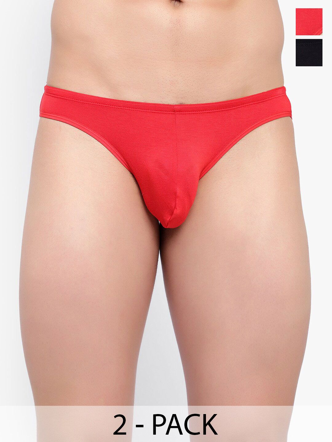 Bruchi CLUB Pack Of 2 Anti-Bacterial Bikini Briefs BRC-ML-FOXY-611-RD-BK-2C-S-picture-25