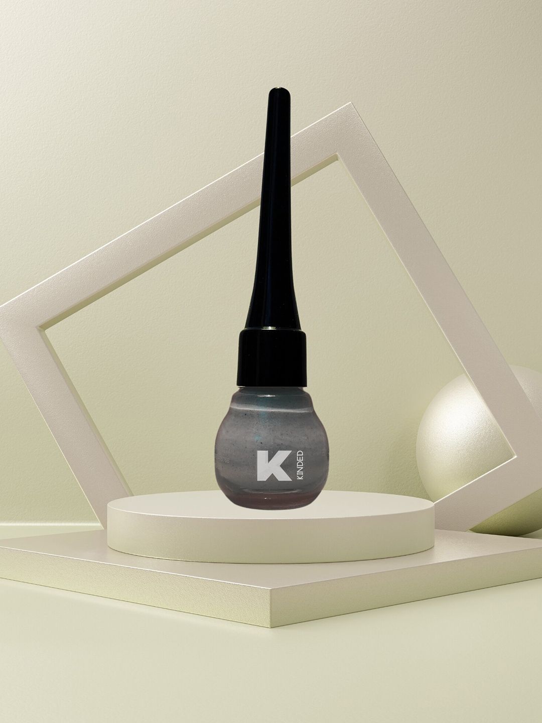 KINDED Waterproof Liquid Eyeliner - 5ml - Greyish Silver-picture-25