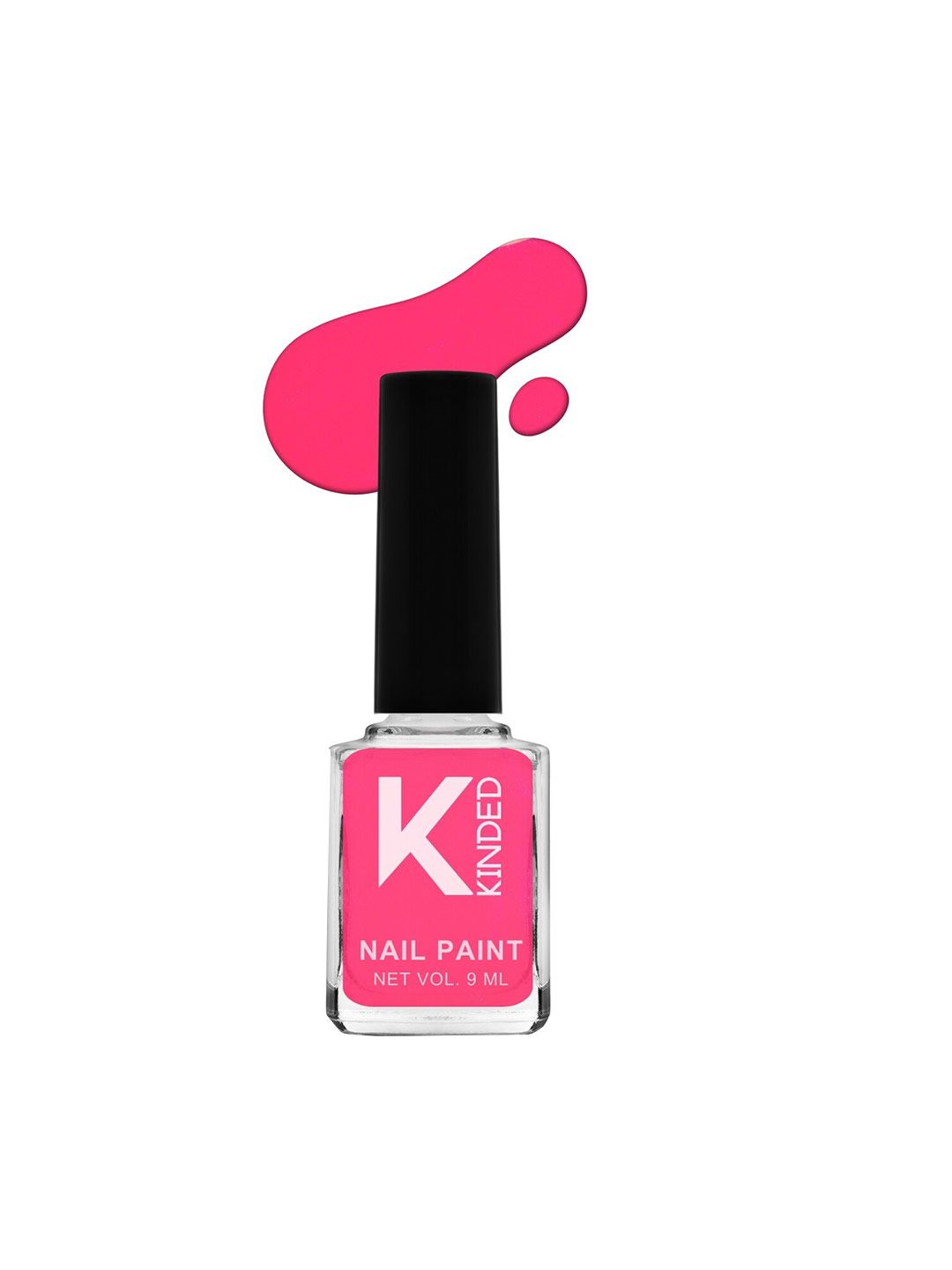 KINDED Long Stay Glossy Finish Nail Polish - 9ml - Neon Hot Pink 01-picture-22