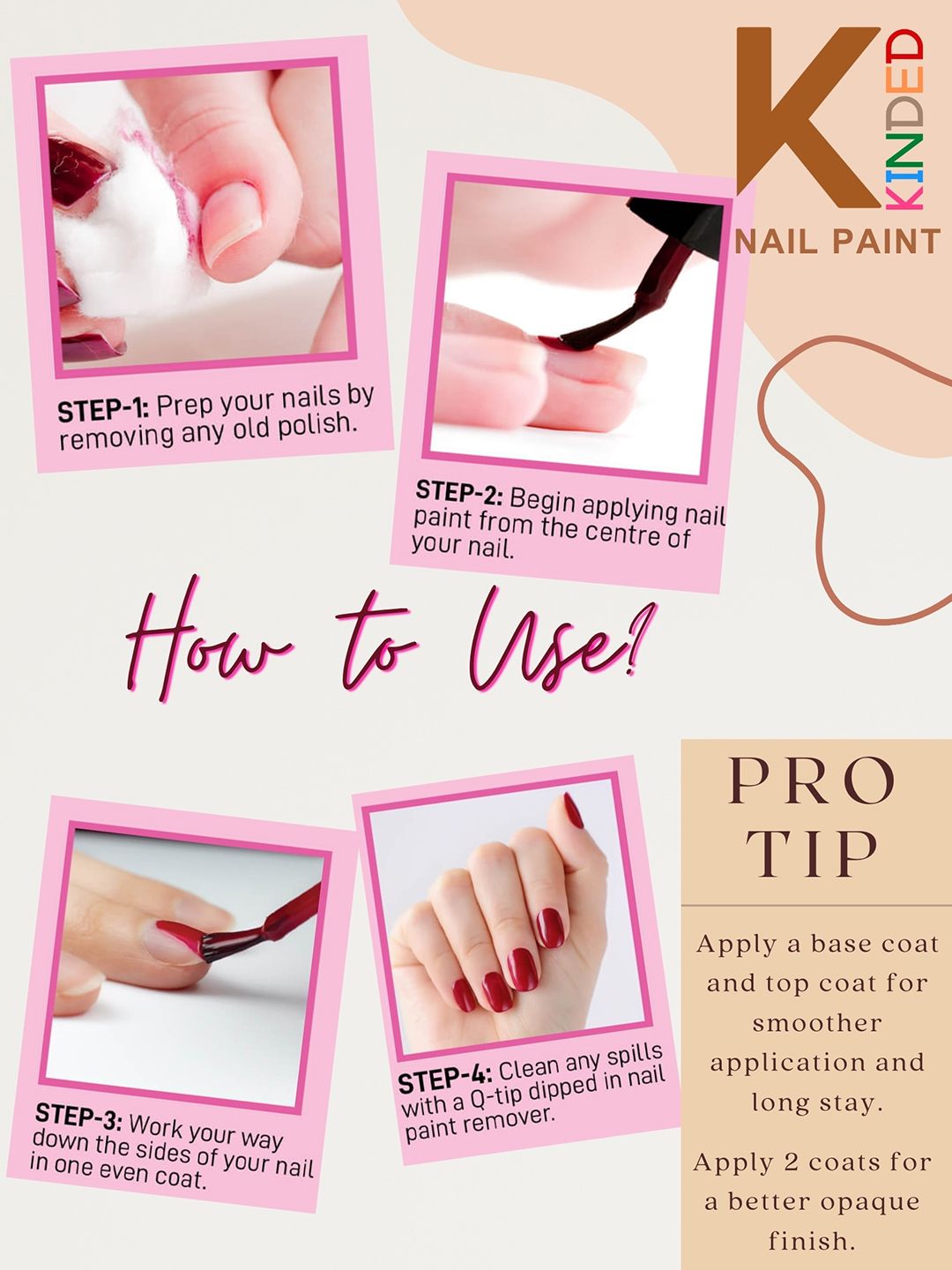 KINDED Set Of 5 Long Stay Glossy Finish Nail Polish - 9ml Each - 16-17-18-19-20-picture-37