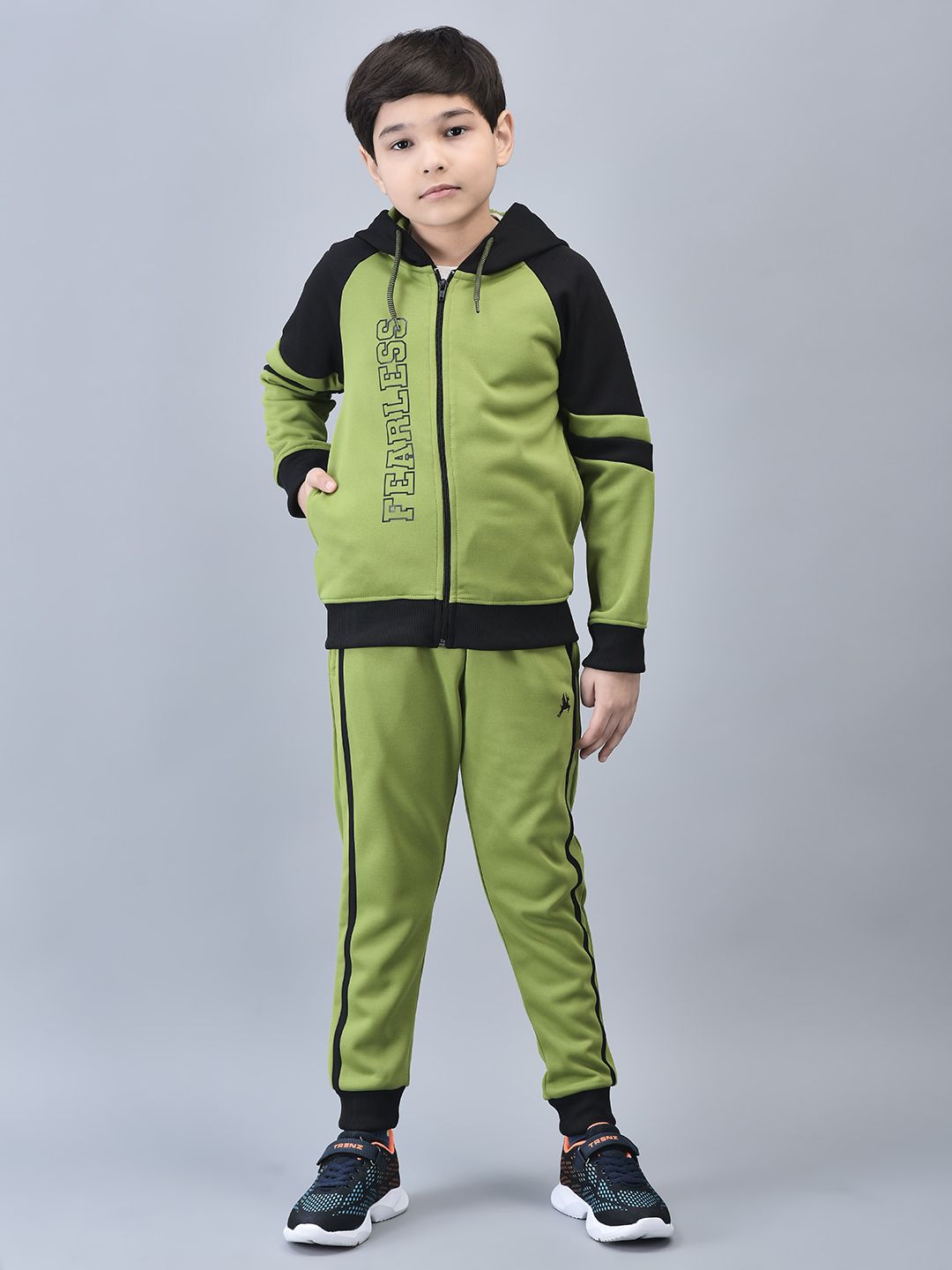 Trenz Boys Typography Printed Hooded Tracksuits-picture-39