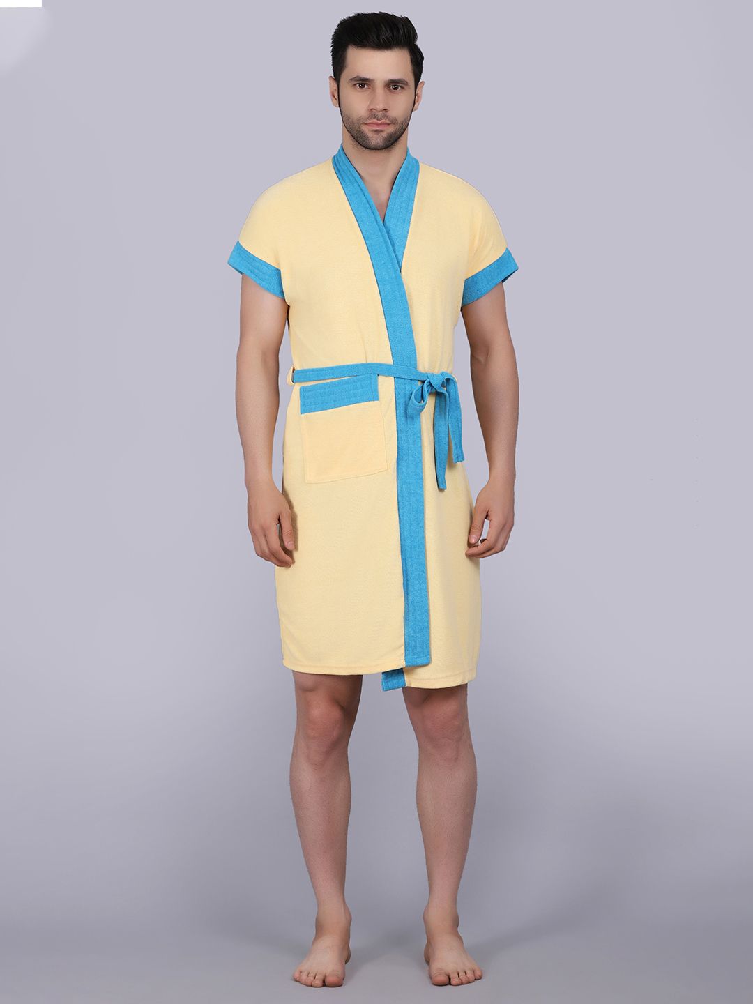 POORAK Shawl Collar Terry Bath Robe-picture-49