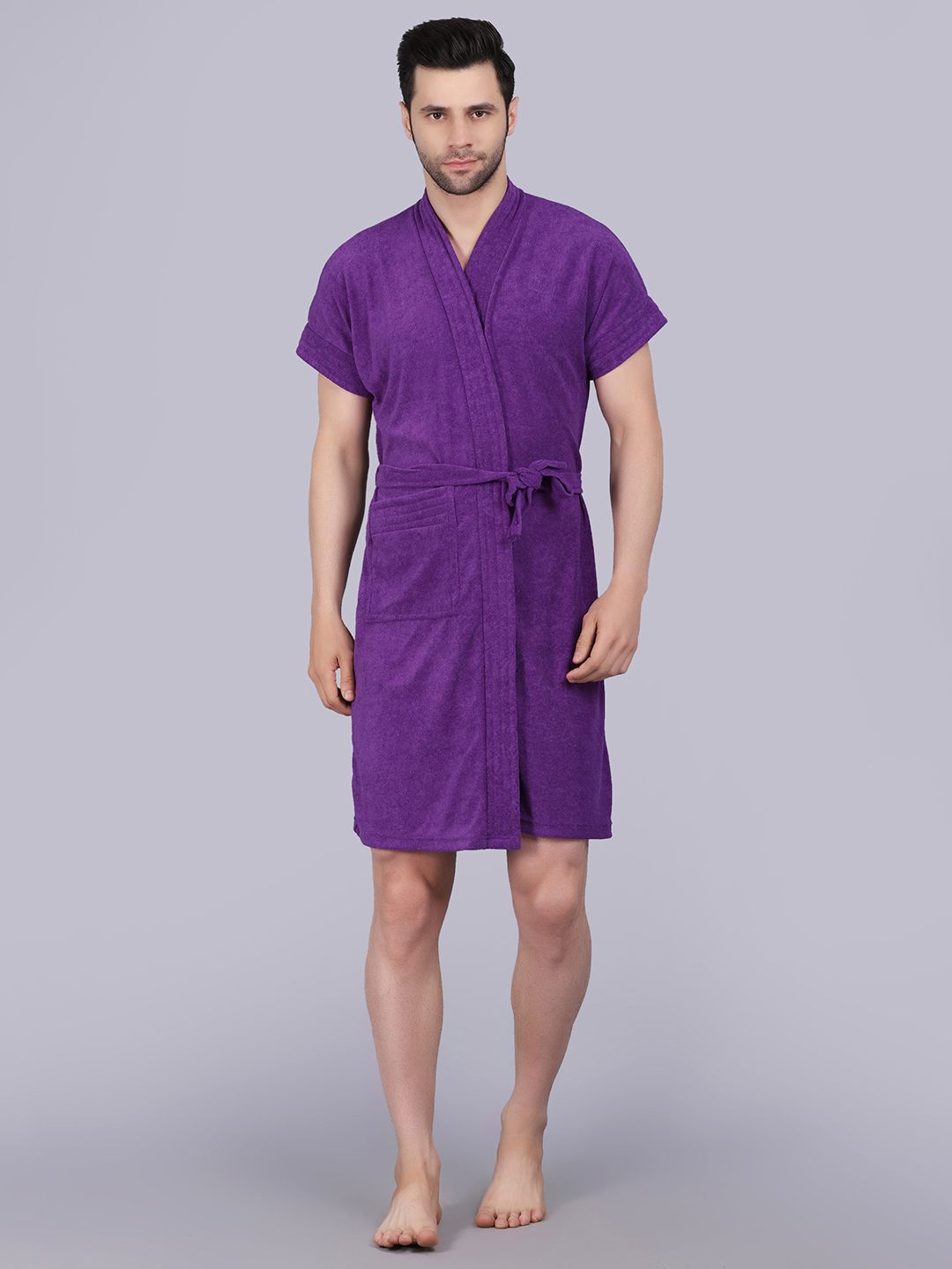 POORAK Shawl Collar Terry Bath Robe-picture-27