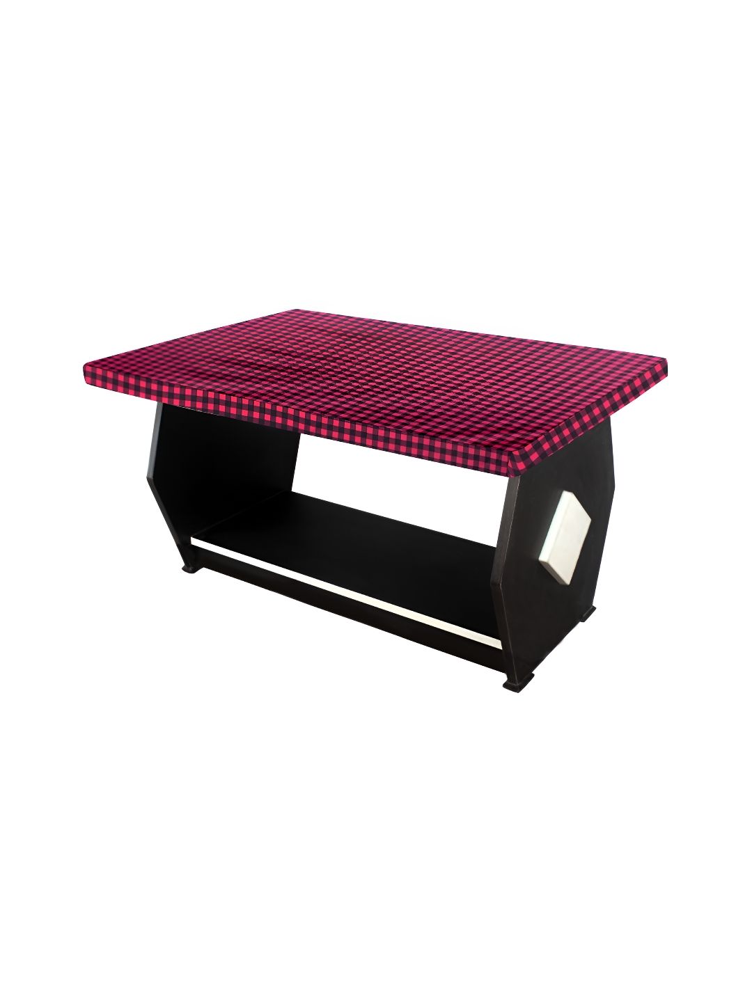 Stylista Maroon & Black Checked Waterproof 2-Seater Table Cover-picture-25