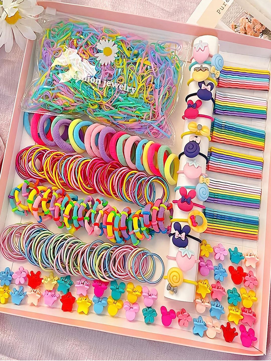 Shining Diva Fashion Girls Set Of 1220 Hair Accessory Set