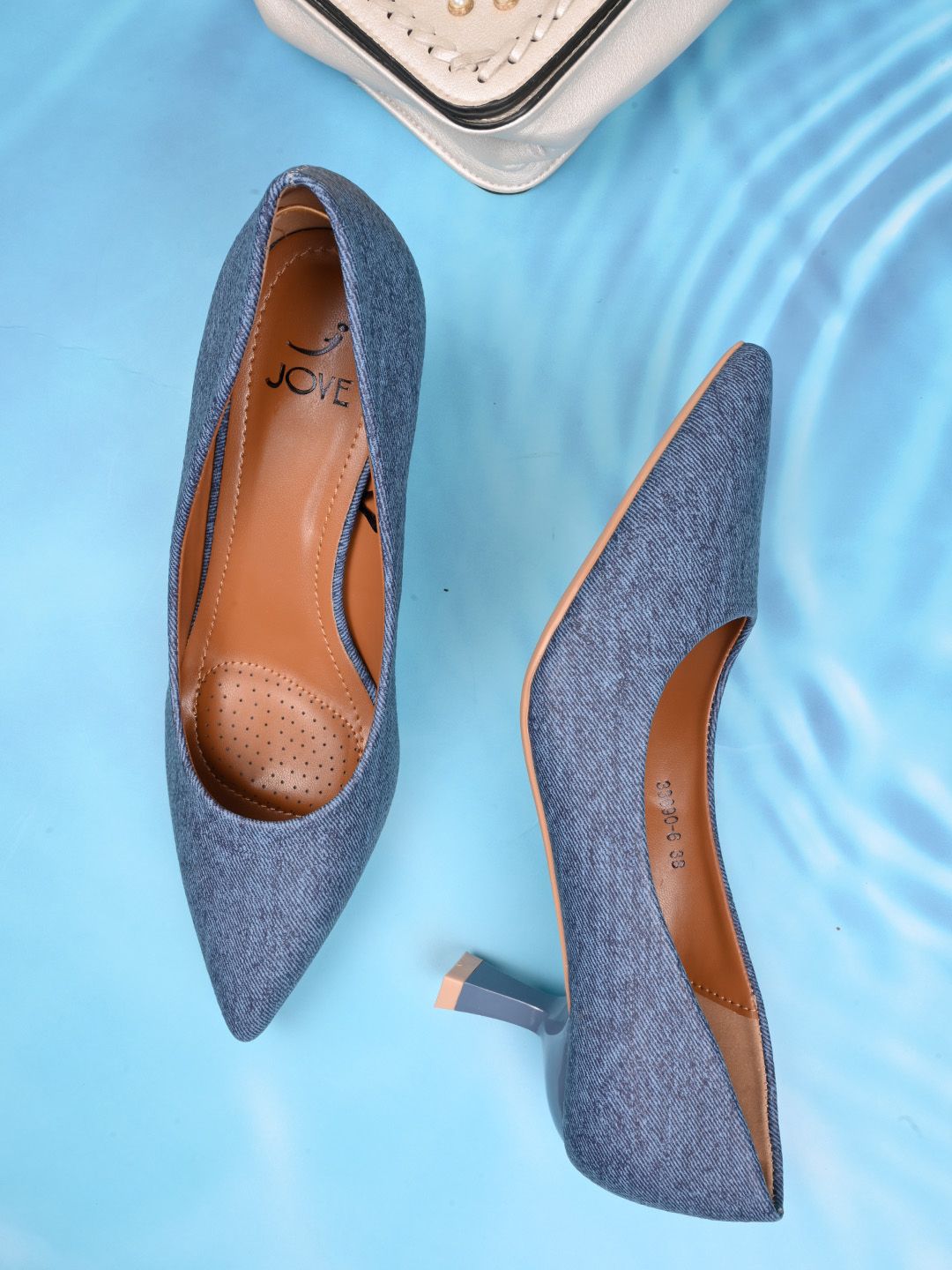 Jove Embellished Pointed Toe Kitten Heels-picture-10