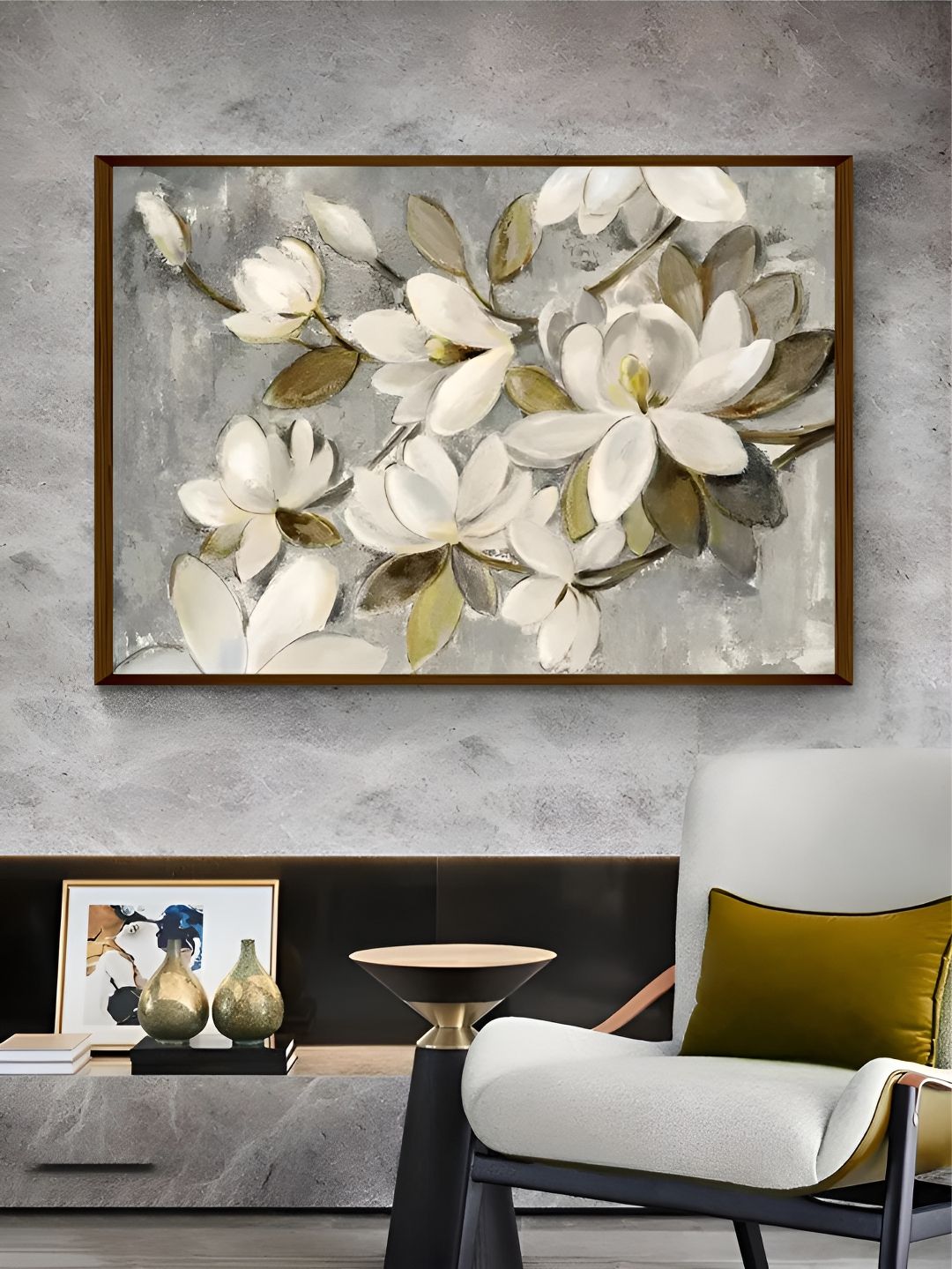 The Art House Grey & White Floral and Botanical Wooden Wall Art-picture-33