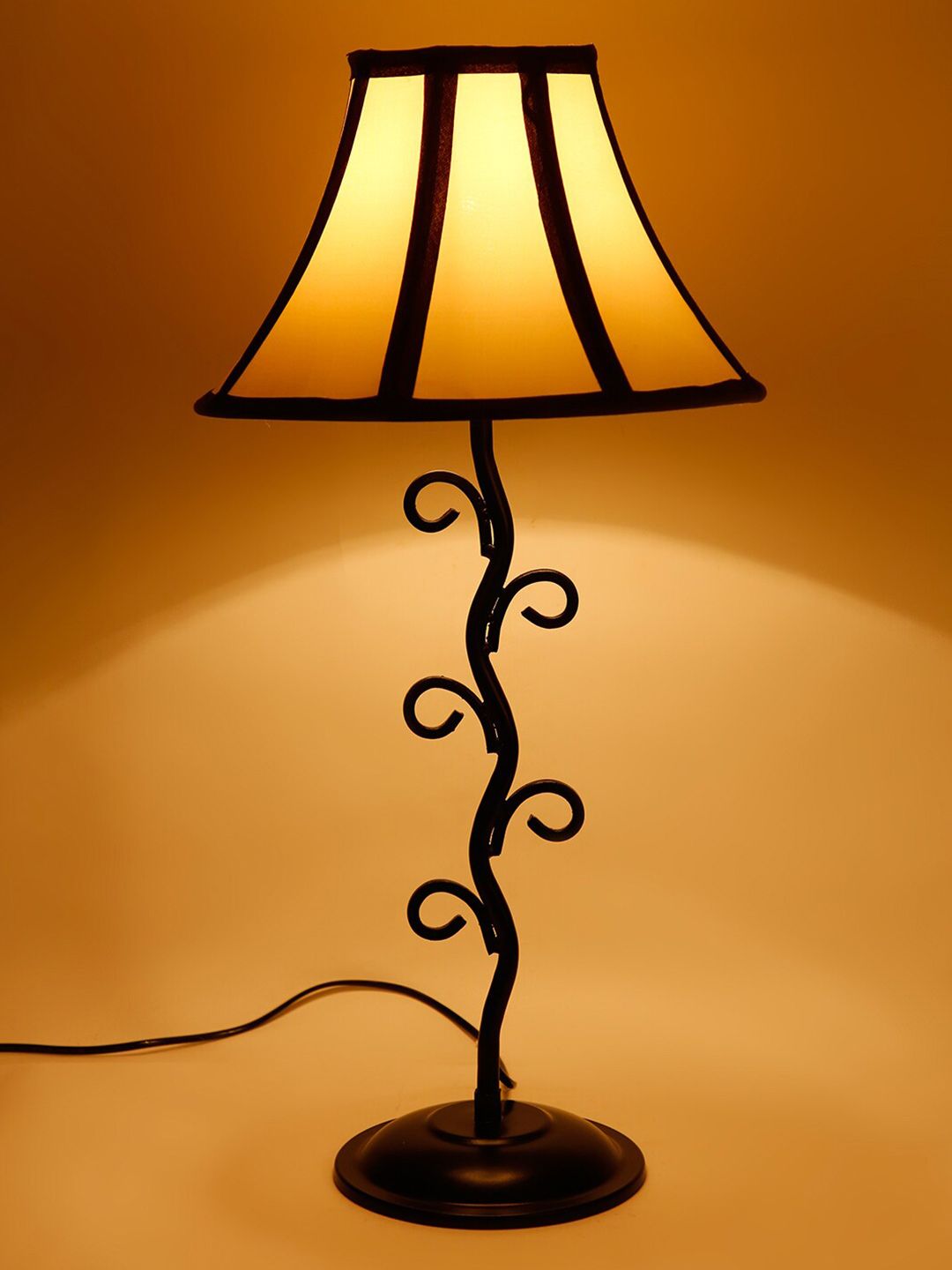 Devansh Beige Black Frustum Table Lamps-picture-16