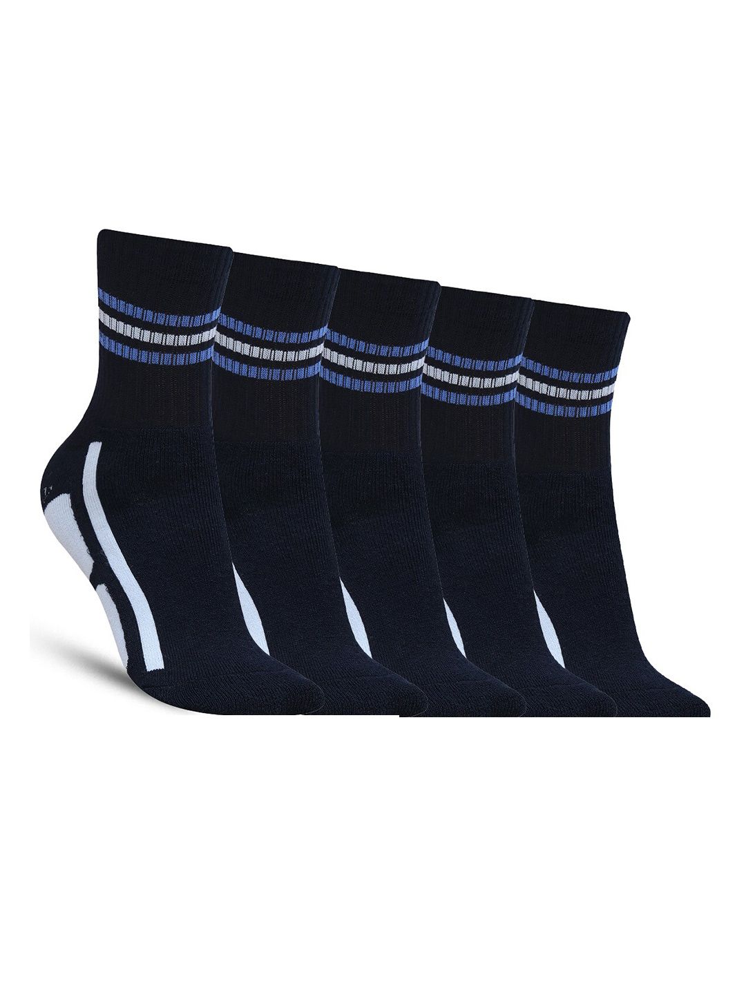 Dollar Socks Men Pack Of 5 Patterned Cotton Ankle Length Socks-picture-16