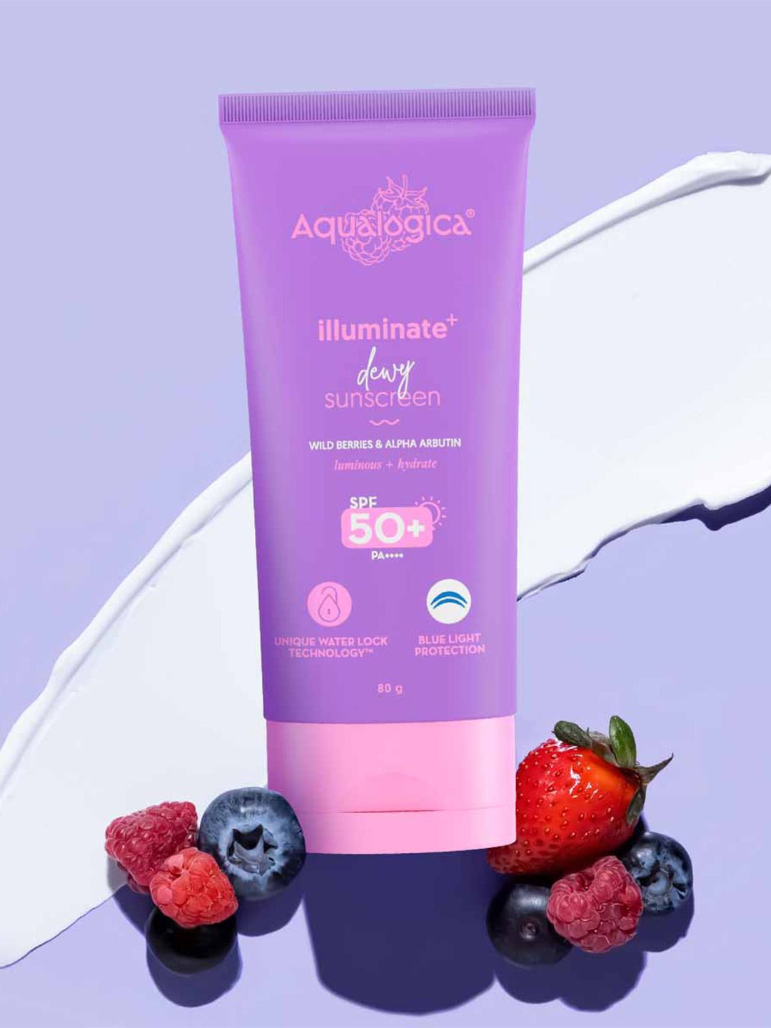 Aqualogica Illuminate+ Dewy Sunscreen SPF 50+ PA++++ - 80g-image-30