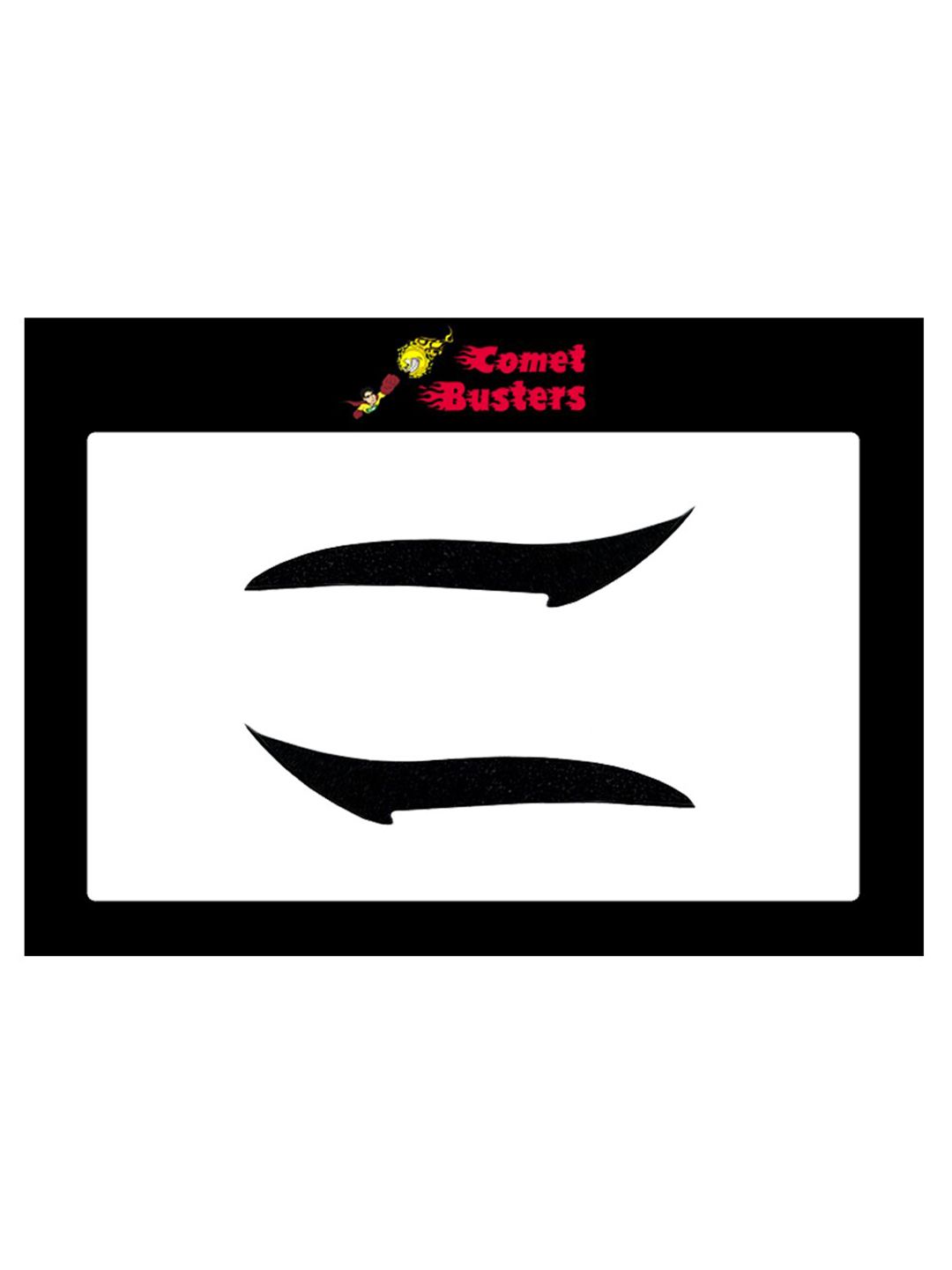 Comet Busters Matte Eyeliner Sticker - Black-picture-2