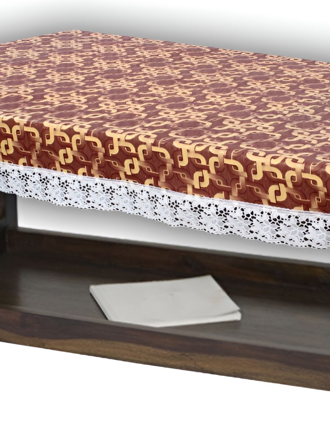 Stylista Brown & Beige Printed Waterproof 2 Seater Table Cover-picture-24