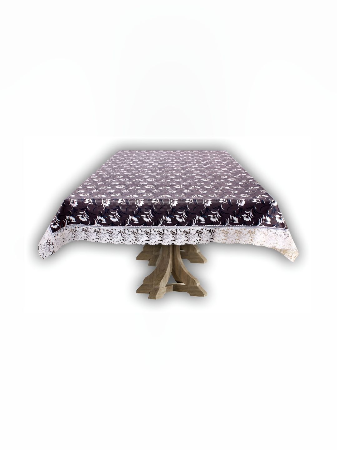 Stylista Brown Geometric Printed Waterproof 8-Seater Table Cover-picture-35