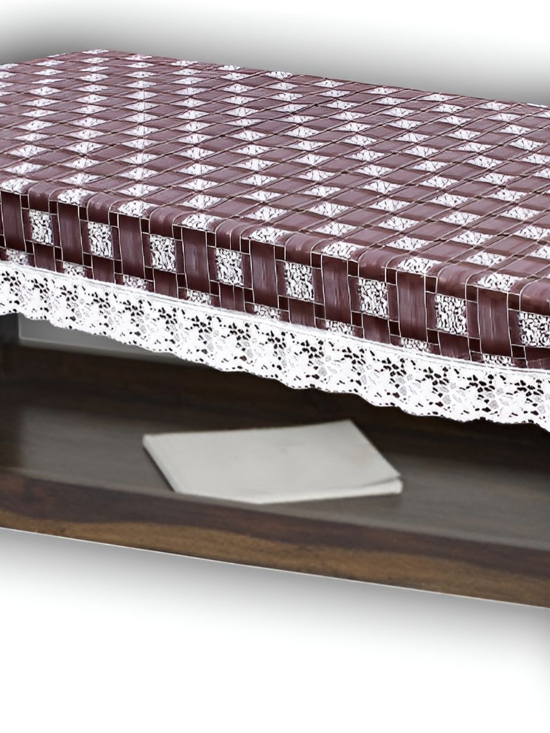 Stylista Brown & White Printed Waterproof 2-Seater Table Cover-picture-37
