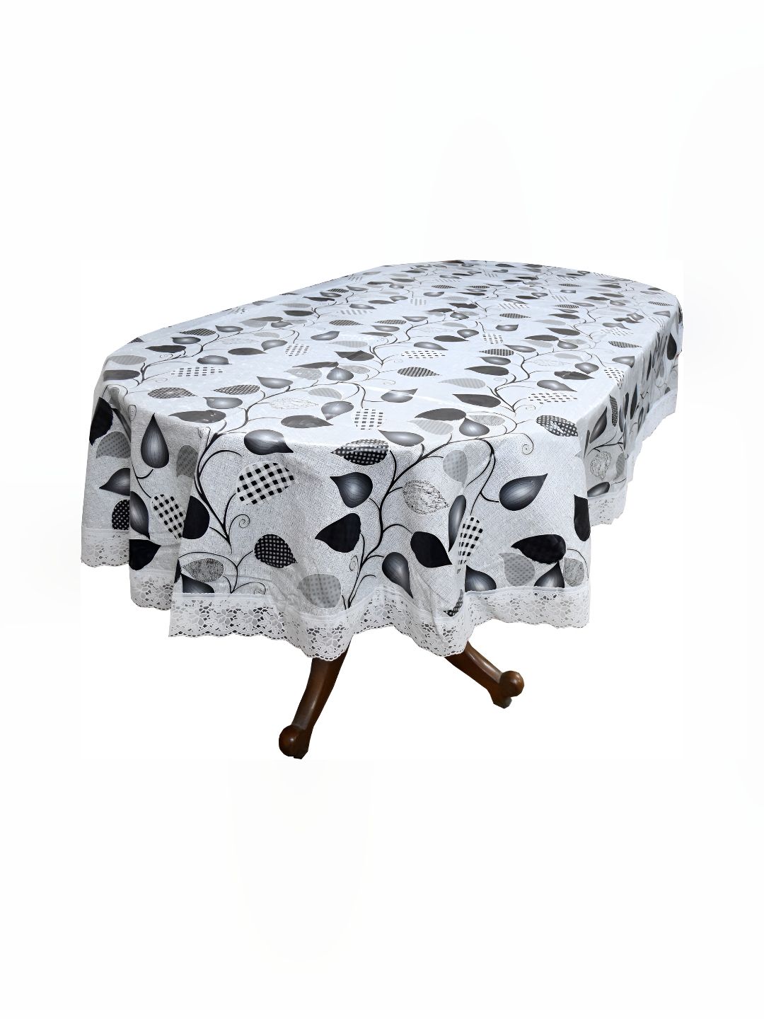 Stylista White Waterproof Oval 6-Seater Table Cover-picture-20