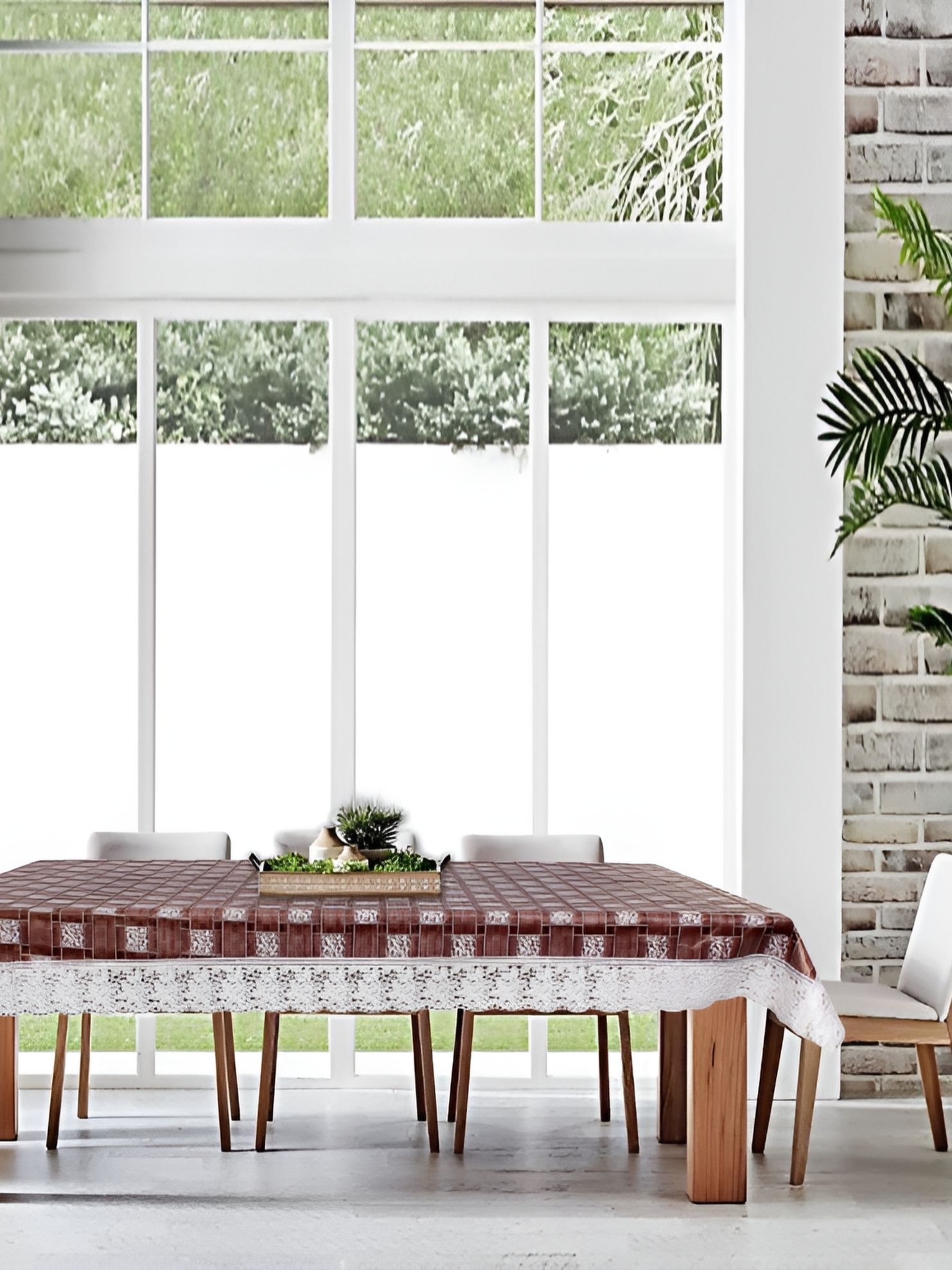 Stylista Brown Waterproof 8 Seater Table Cover-picture-23