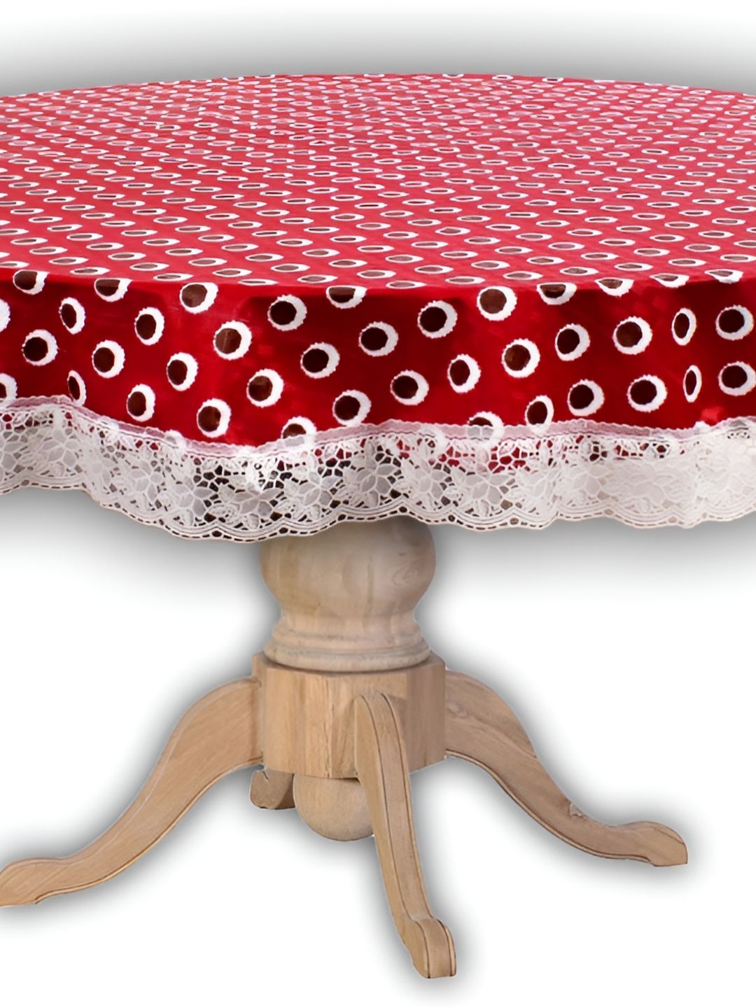 Stylista Red Waterproof Round 4-Seater Table Cover-picture-29