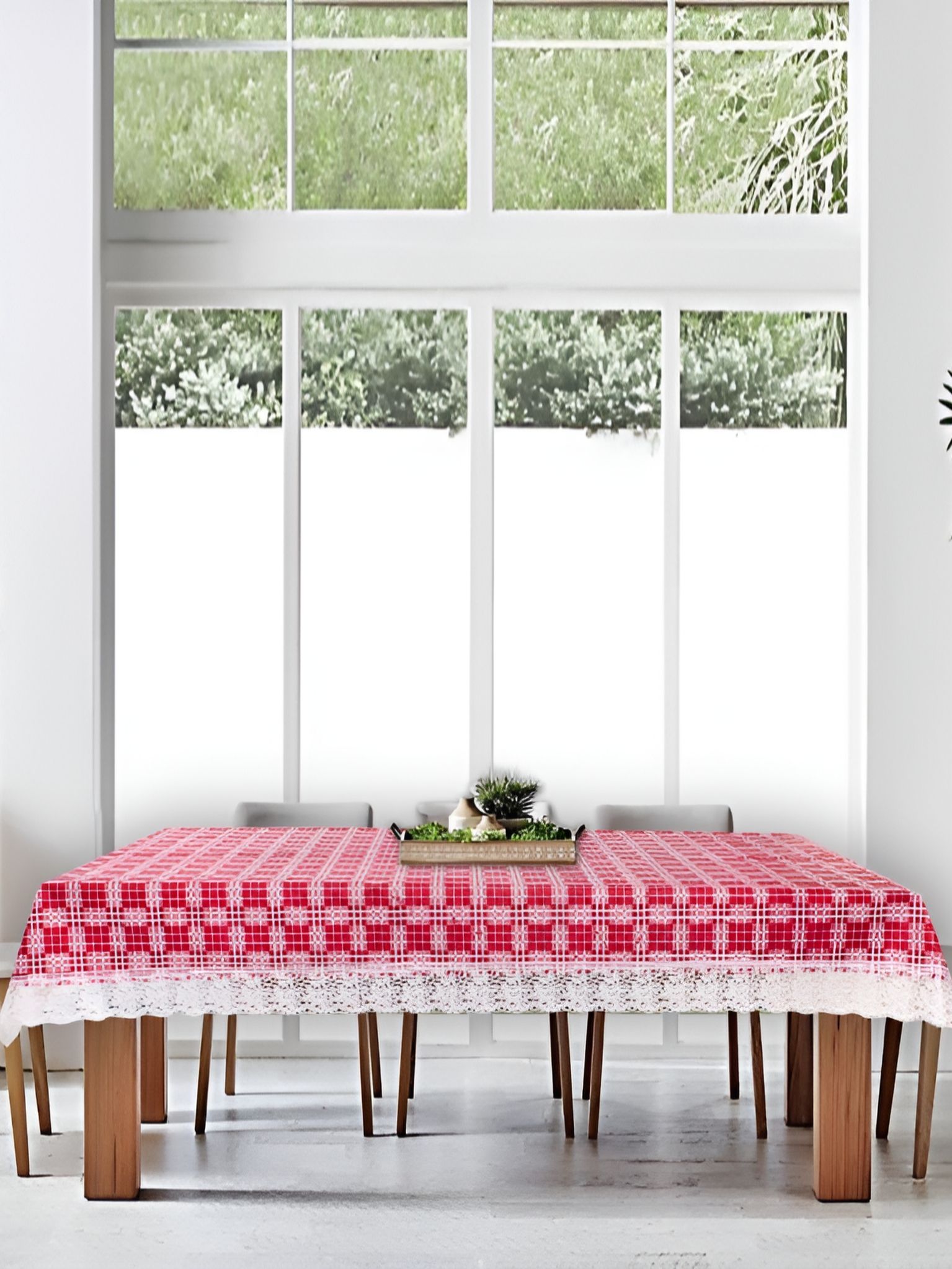 Stylista Pink & White Printed Waterproof 2.74 m x 1.52 m Rectangle Table Cover-picture-18