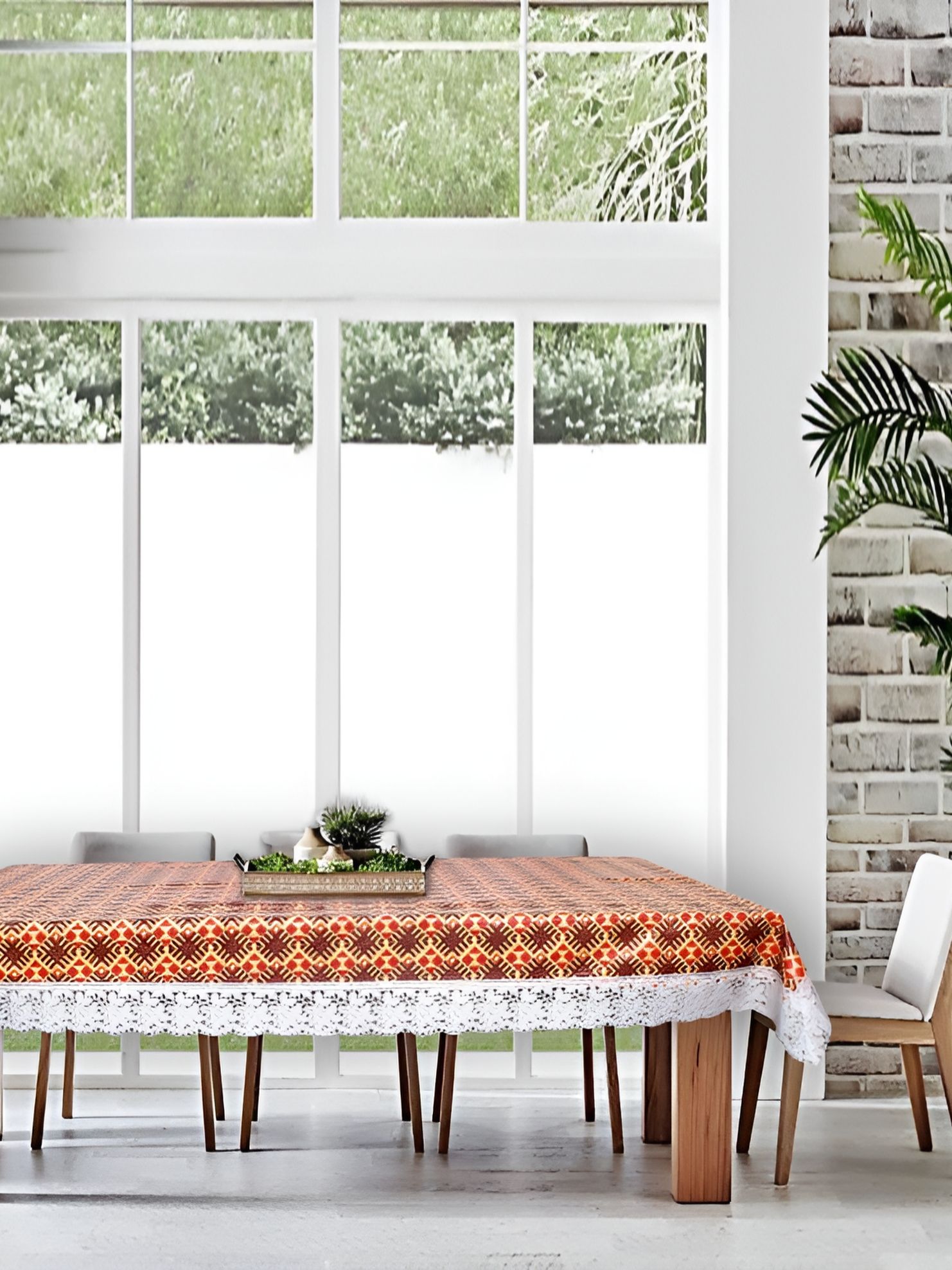 Stylista Orange Waterproof 8-Seater Table Cover-picture-25