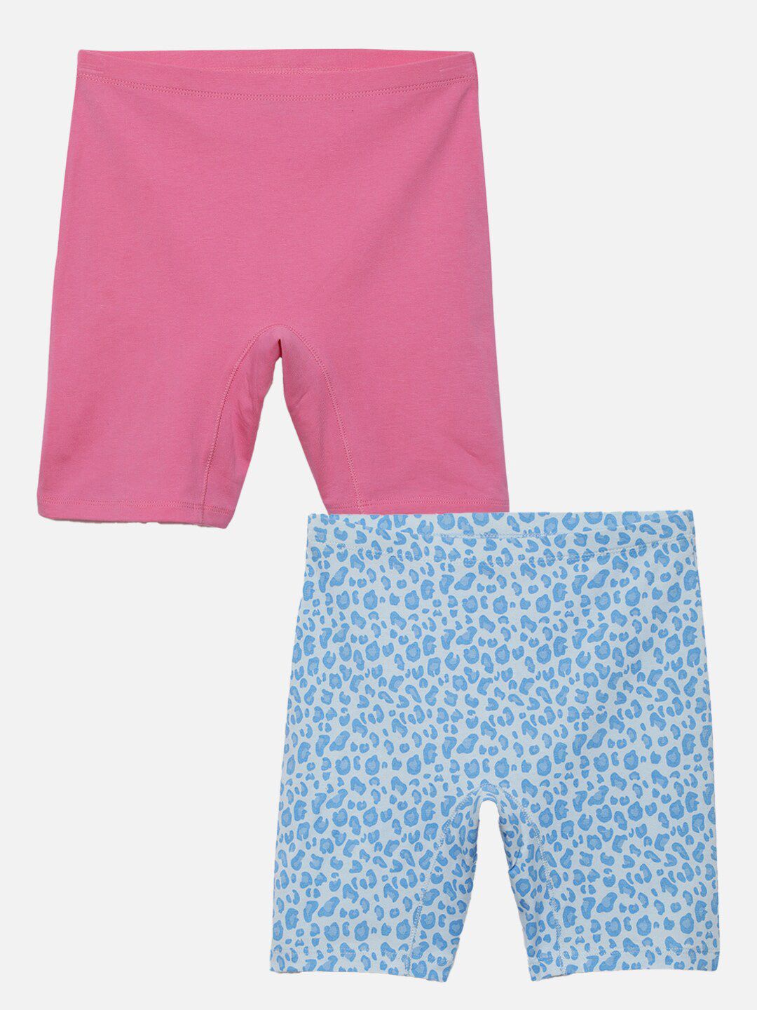 mackly Girls Pack Of 2 Mid-Rise Abstract Printed Inner Shorts-picture-19