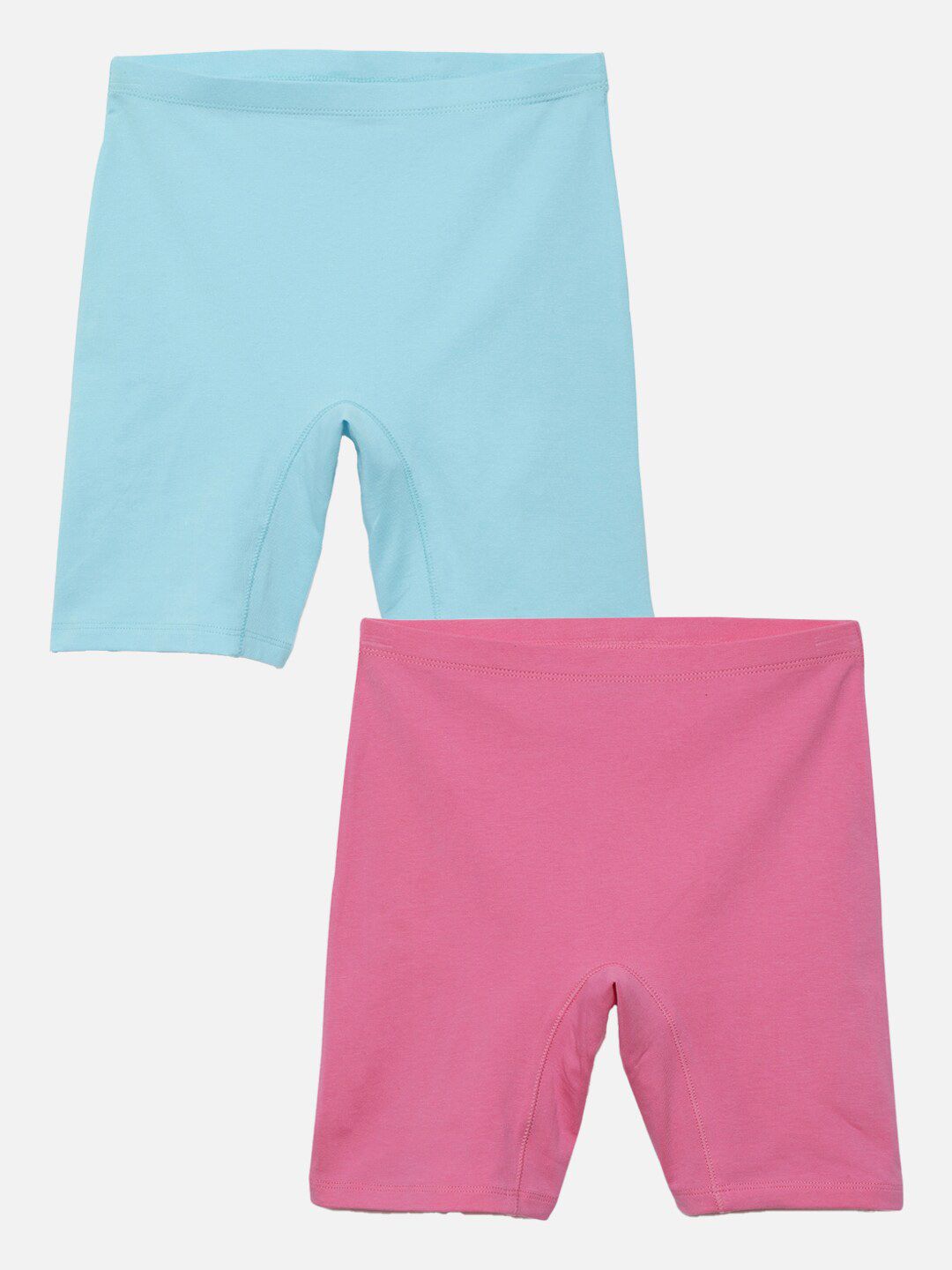 mackly Girls Pack Of 2 Mid-Rise Slip On Boy Shorts-picture-36