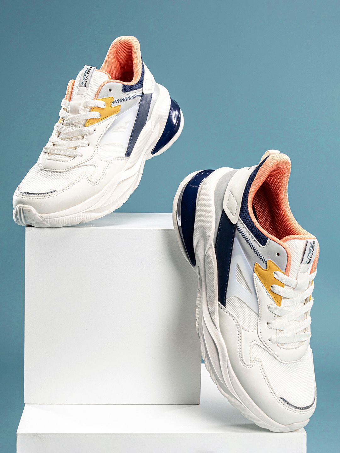Red Tape Men Textured Lace Up Mesh Sneakers | Price History