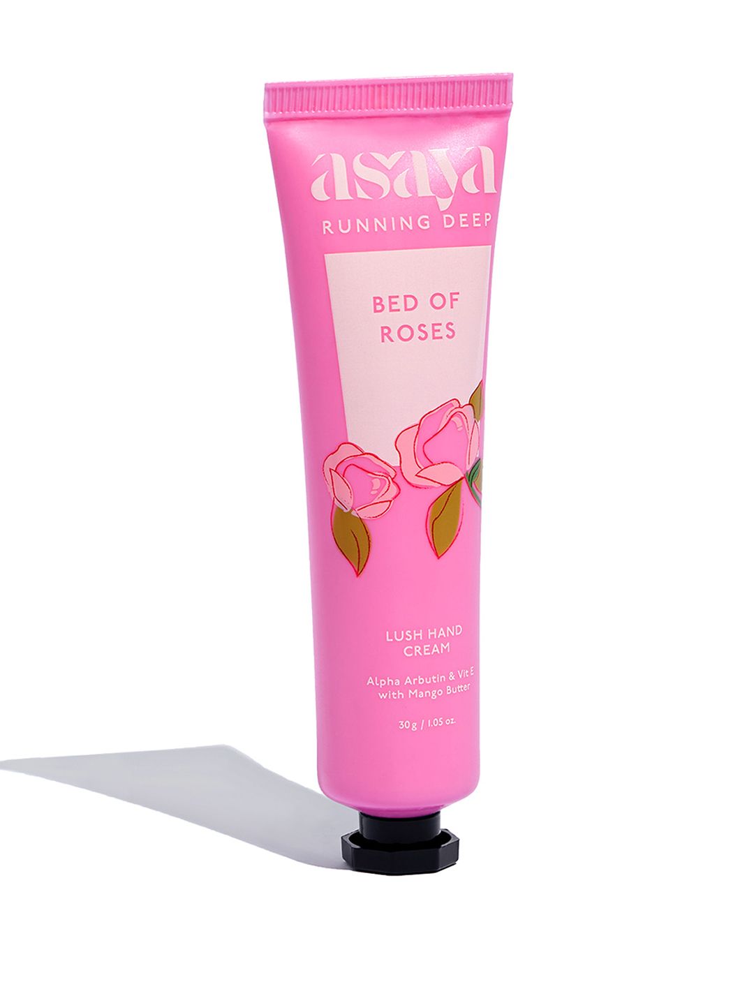 Asaya Running Deep Bed of Roses Lush Hand Cream With Mango Butter - 30g