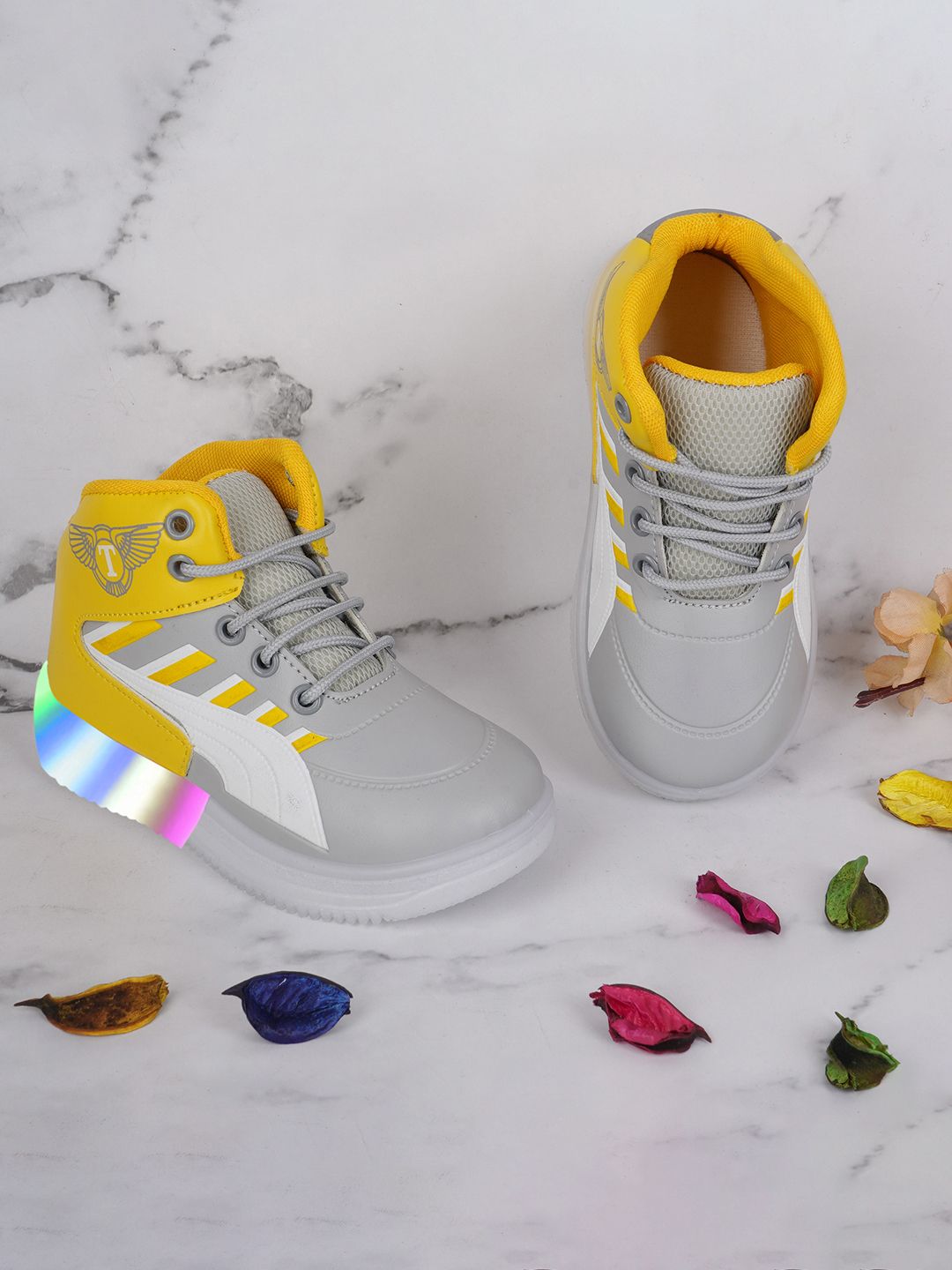 BAESD Kids Colourblocked LED Lightweight Sneakers-picture-31