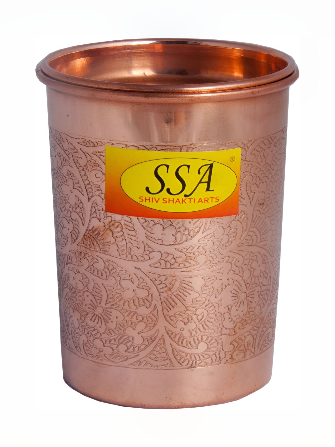 Shivshakti Arts Easy to Clean Copper Water Glass 300ml-picture-28