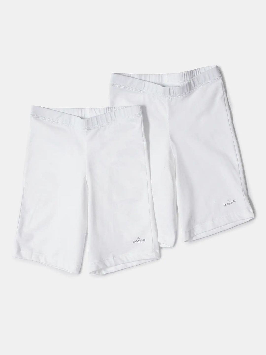 Jockey Girls Pack Of 2 Super Combed Cotton Elastane Shorts With Ultrasoft Waistband - SG03-picture-30