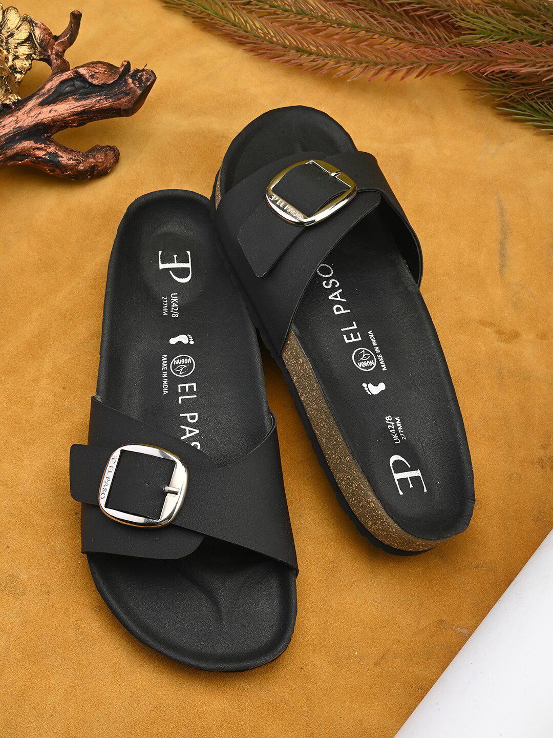 El Paso Men Comfort Sandals With Buckle-picture-15