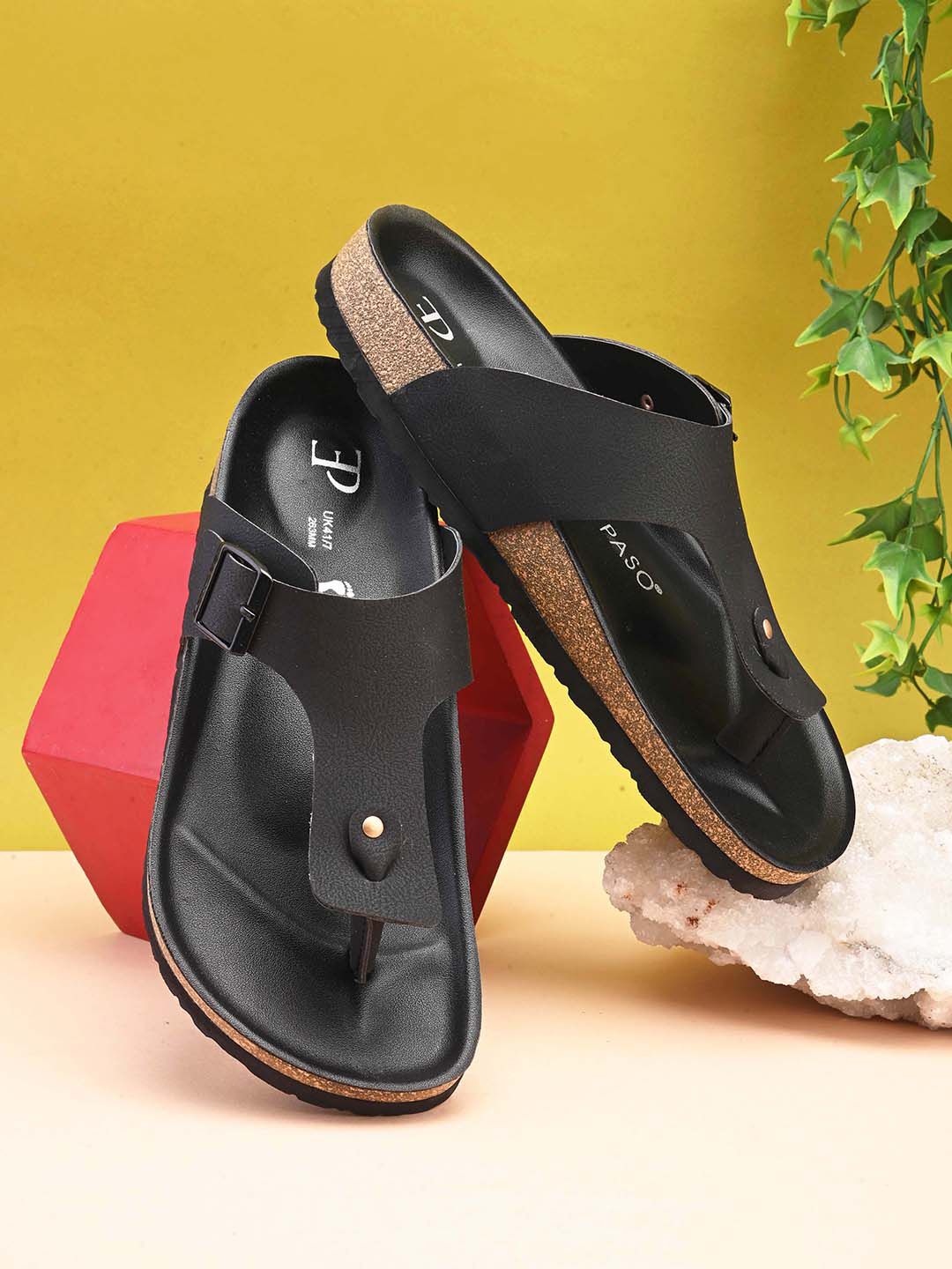 El Paso Men Open Toe Thong Flip-Flops-picture-35