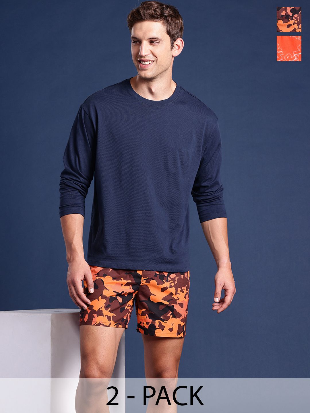 Mast & Harbour Men Pack of 2 Printed Assorted Pure Cotton Boxers M&H-KEN-MBOX- PRINT-02SL-picture-23