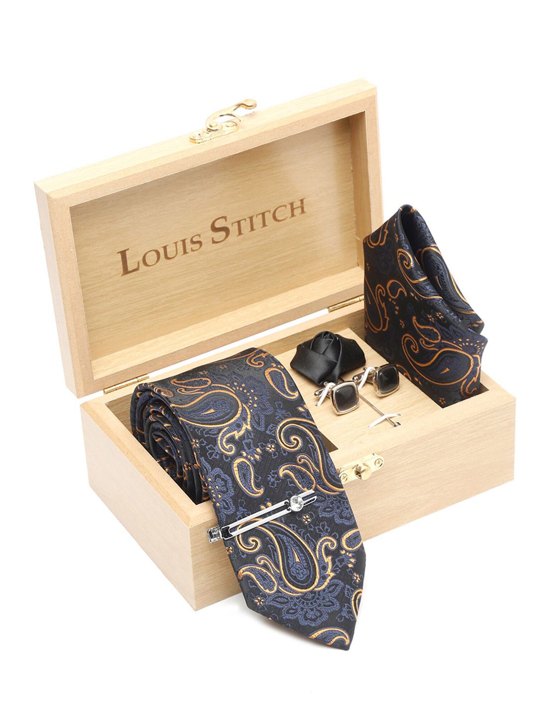 LOUIS STITCH Men Necktie Accessory Gift Set