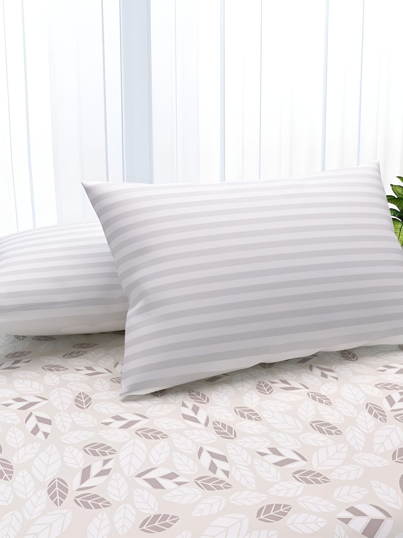 Nivasam White 4 Pieces Fibre Filled Cotton Ultra Soft Sleep Pillow-picture-42