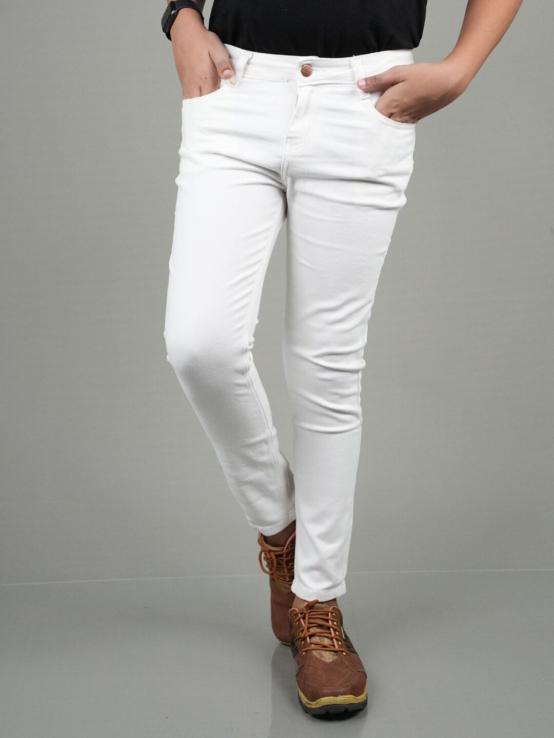 Knit N Knot Boys Clean Look Stretchable Jeans-image-11