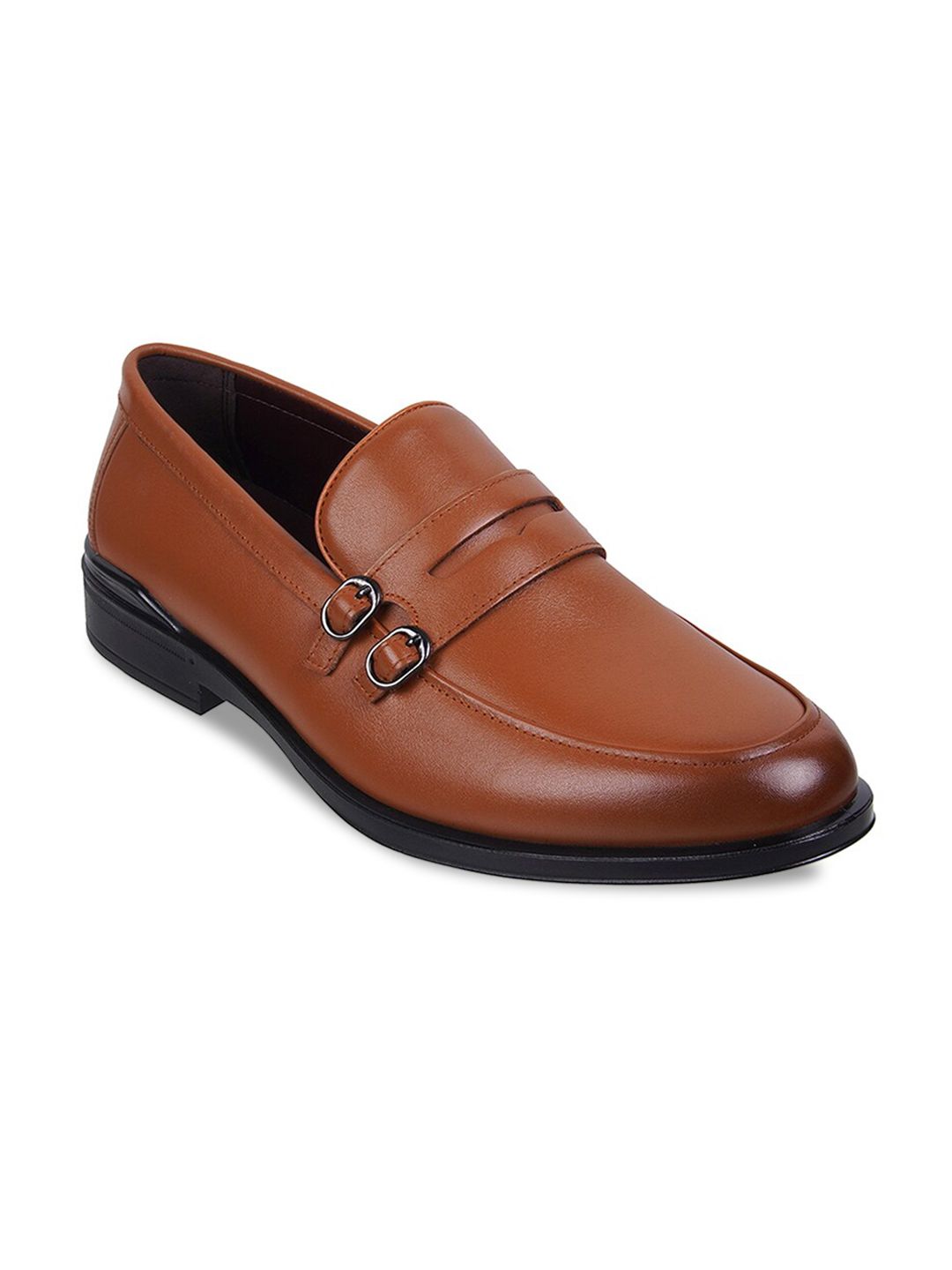 J.FONTINI Men Buckle Detailed Formal Loafers