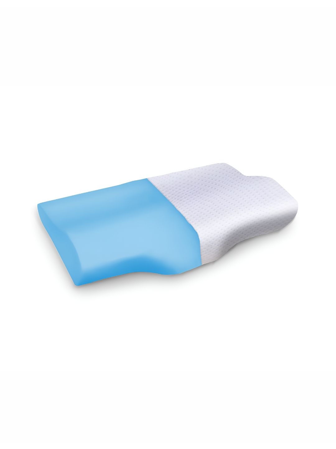 Sleepsia White & Blue Cool Gel Memory Foam Filled Therapedic Pillow-picture-50