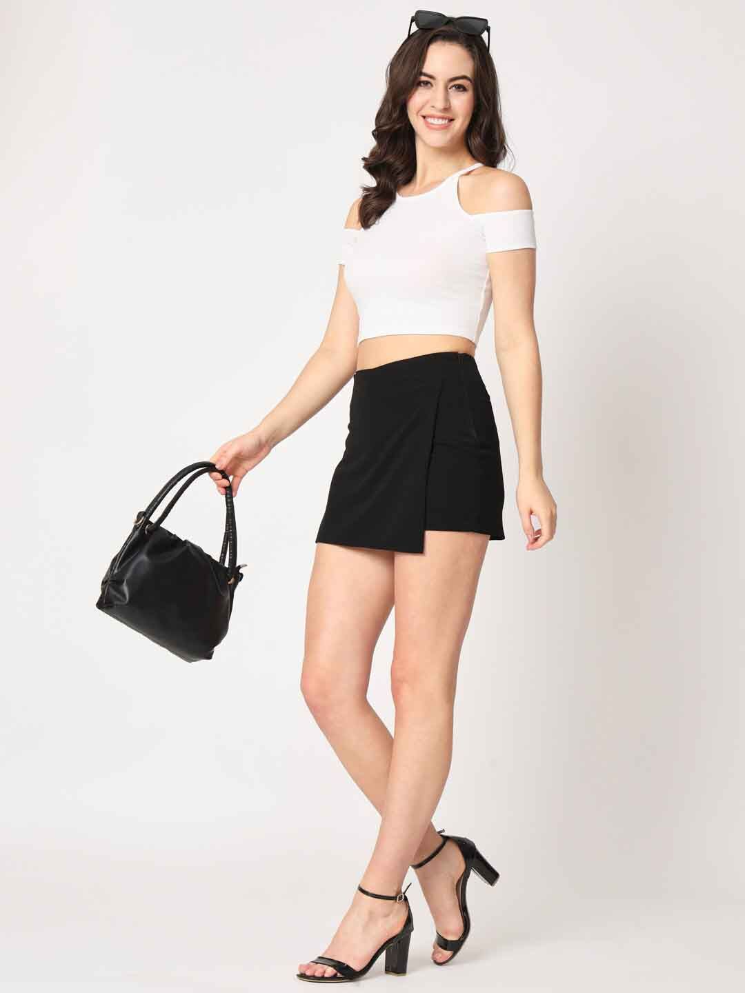 Black A line Mini Skort view 5