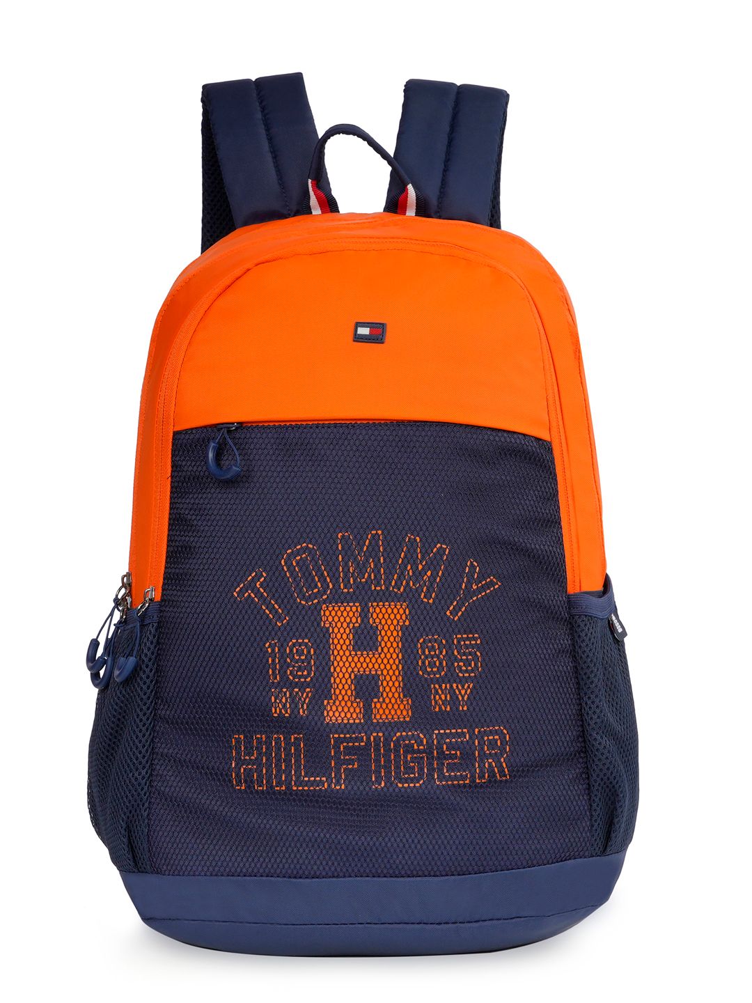 Tommy Hilfiger Unisex Brand Logo Casual Backpack with Rain Cover-image-42