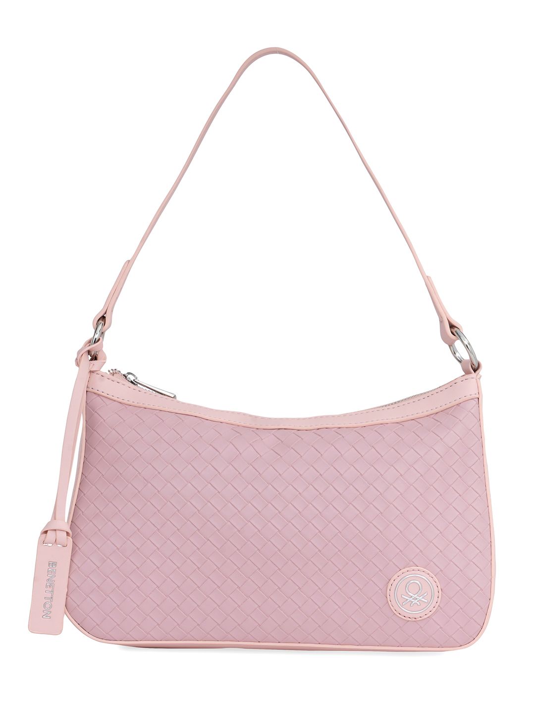 United Colors of Benetton Textured Half Moon Hobo Bag-picture-18