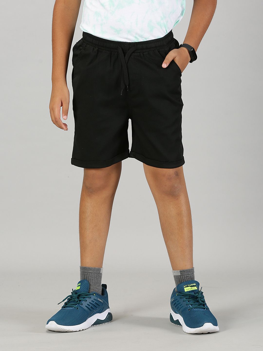 KiddoPanti Boys Mid-Rise Pure Cotton Shorts-picture-36