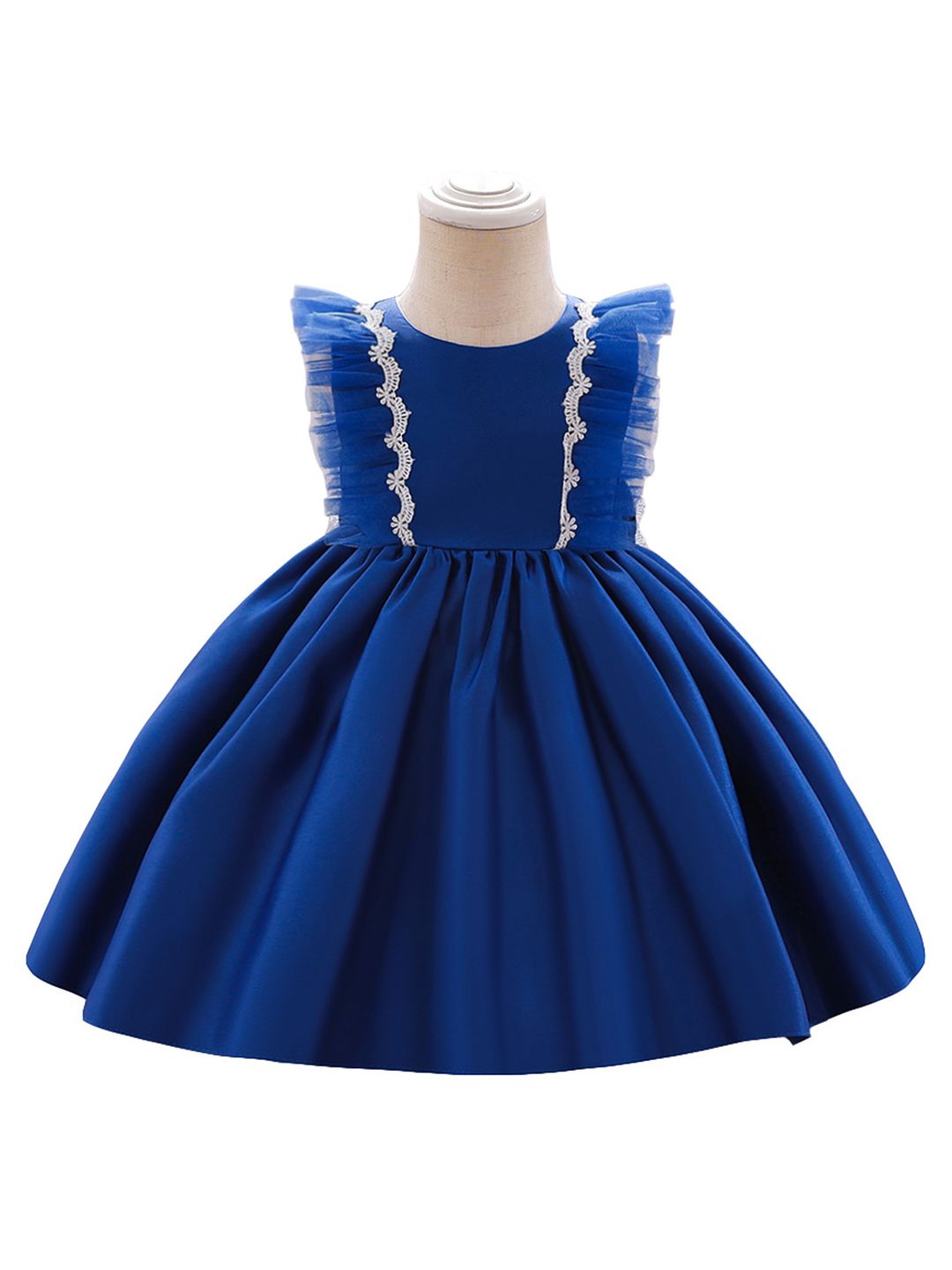 StyleCast Round Neck Sleeveless Semi Sheer Fit & Flare Dress-image-40