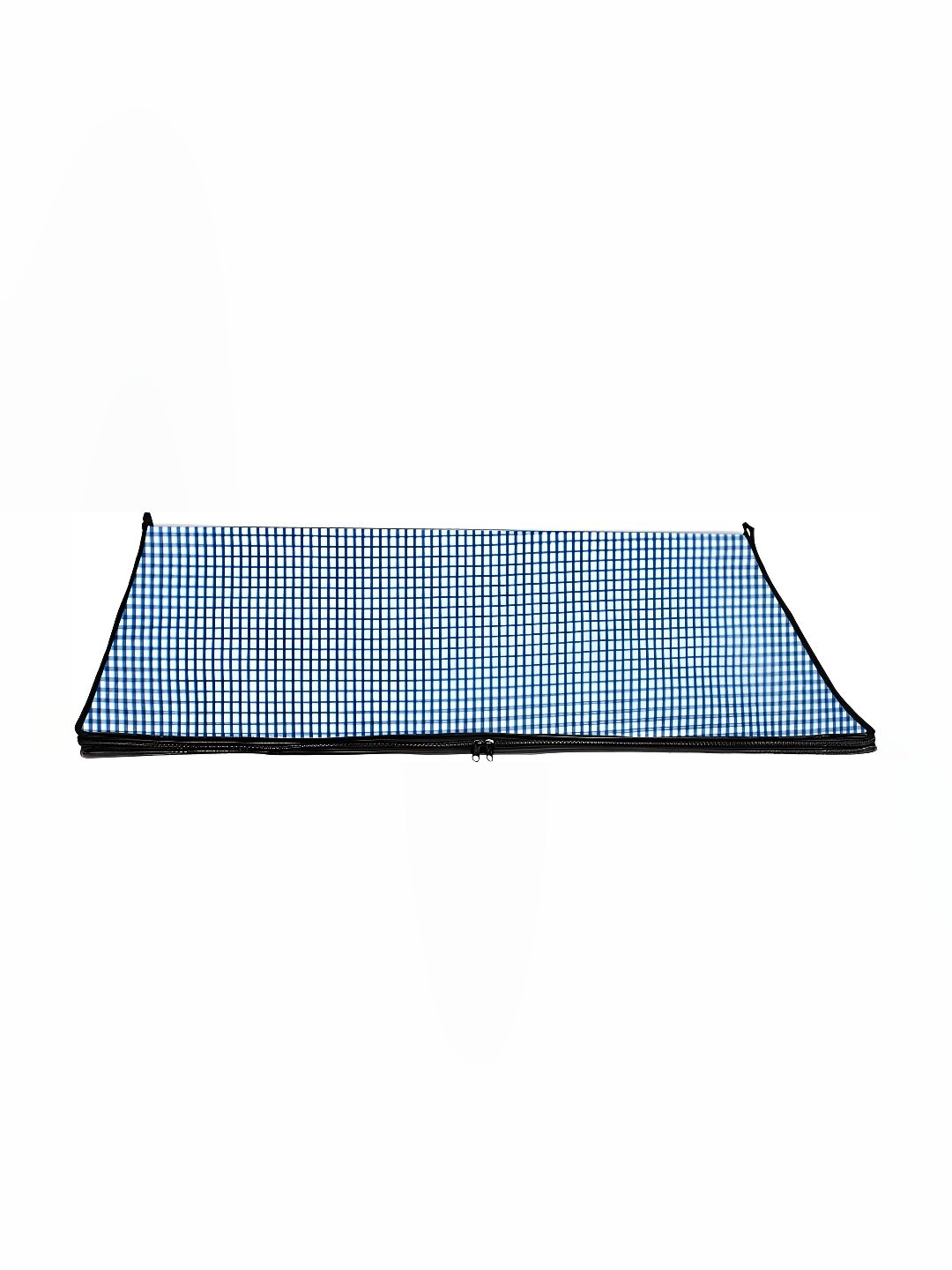 Stylista Blue & White Geometric Printed Rectangle Zipper Floor Mat-image-18