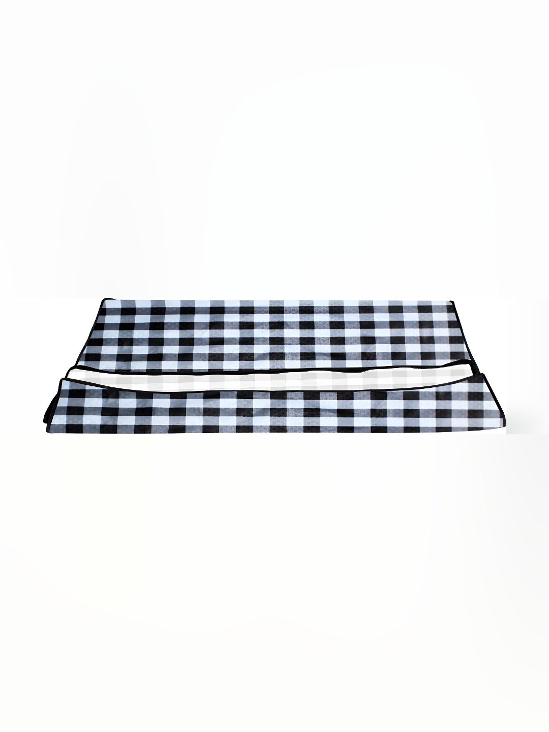 Stylista Black & White Geometric Printed Rectangle Zipper Floor Mat-image-17