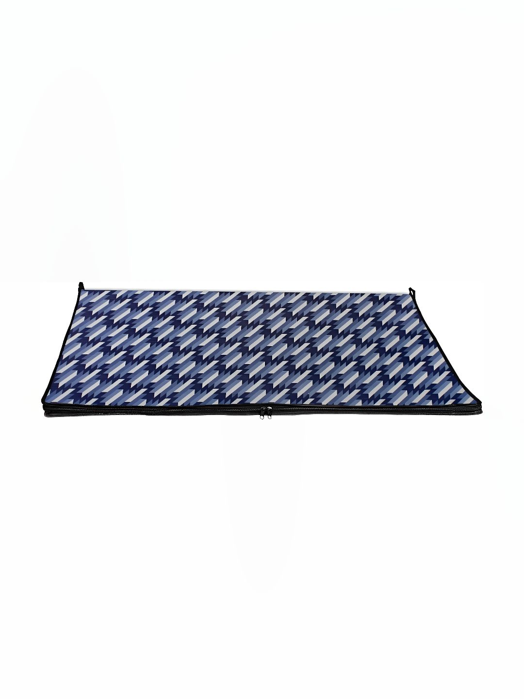 Stylista Blue & Off White Printed Rectangle Zipper Floor Mat-picture-14