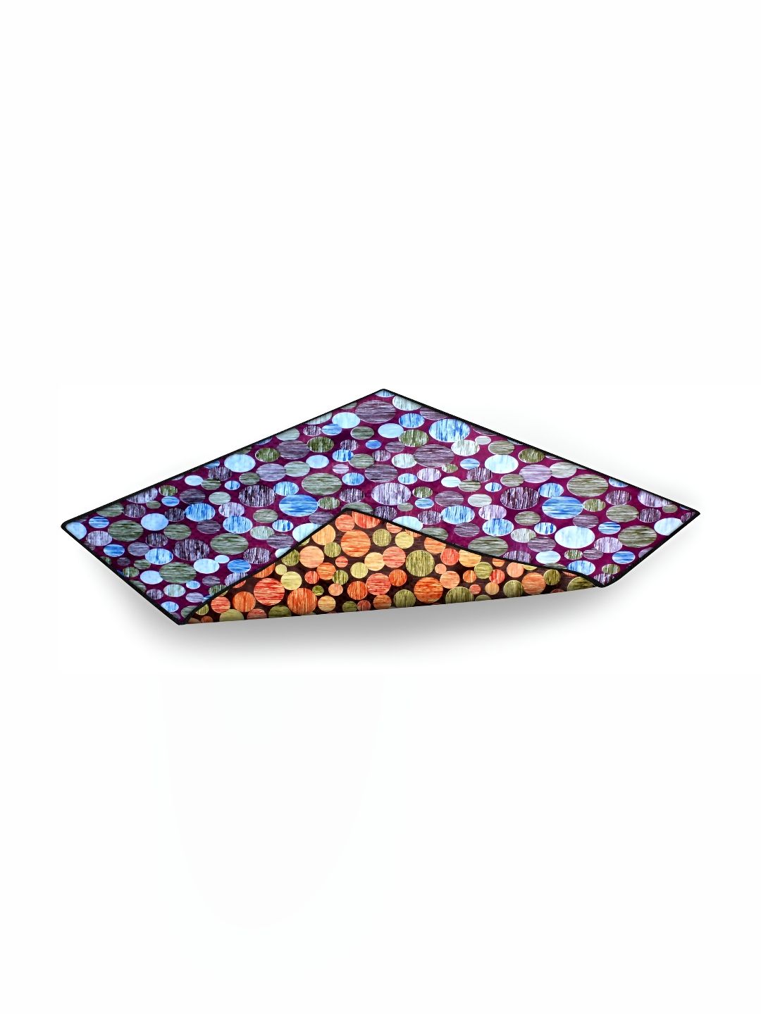 Stylista Purple & Blue Geometric Printed Rectangle Floor Mat-image-14